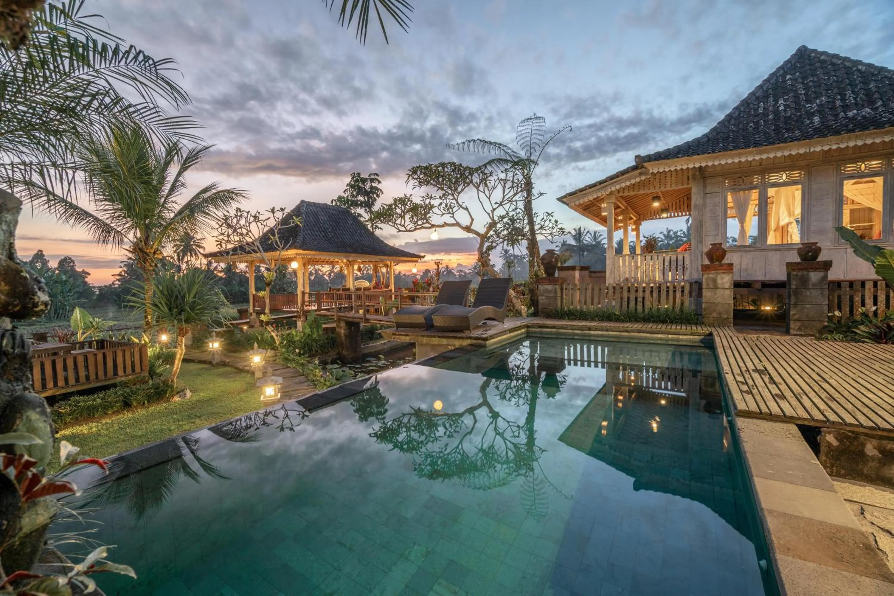 Property building in Uma Caming Villa Ubud