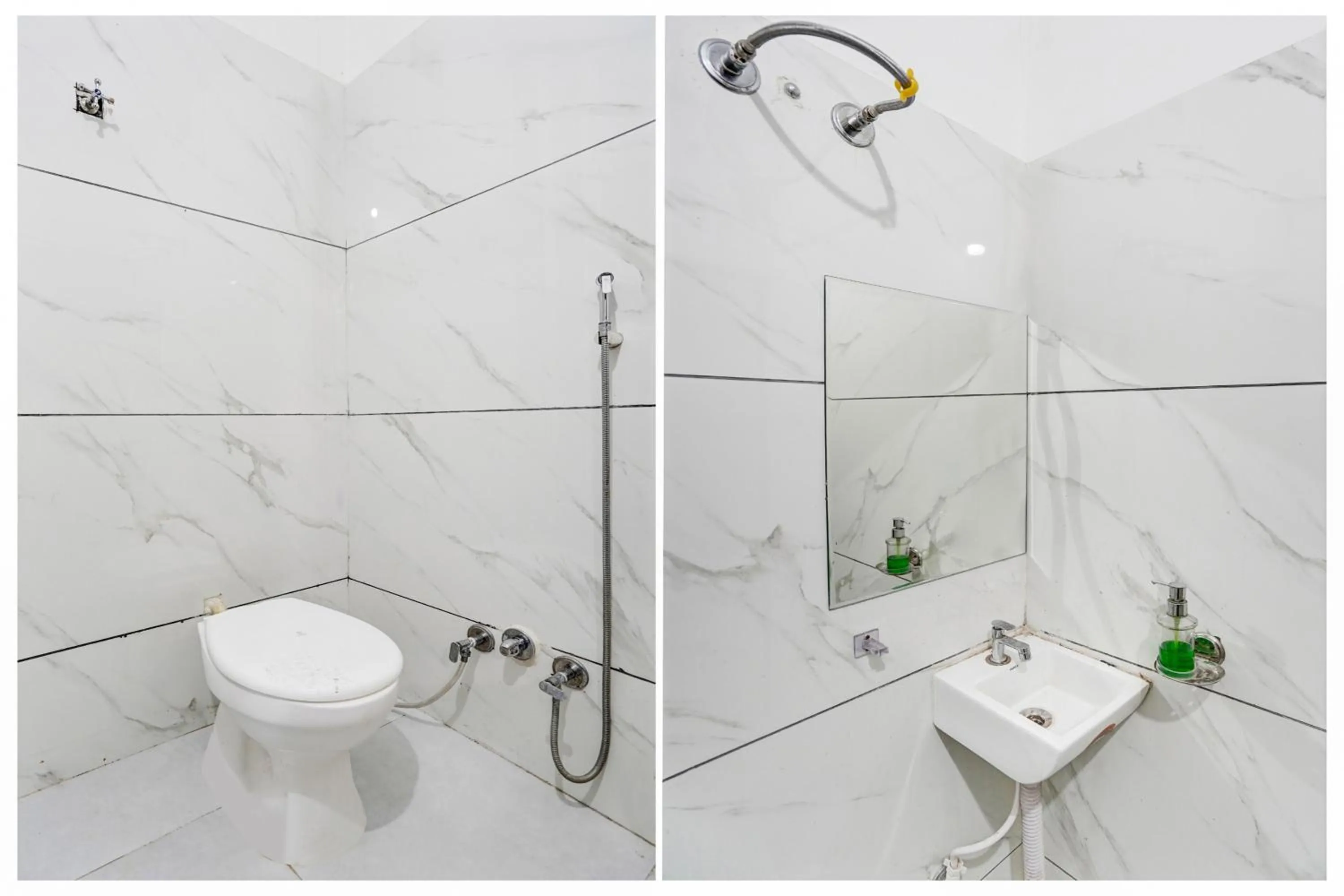 Bathroom in Hotel O Convention Centre Indore Formerly Madhur Shree