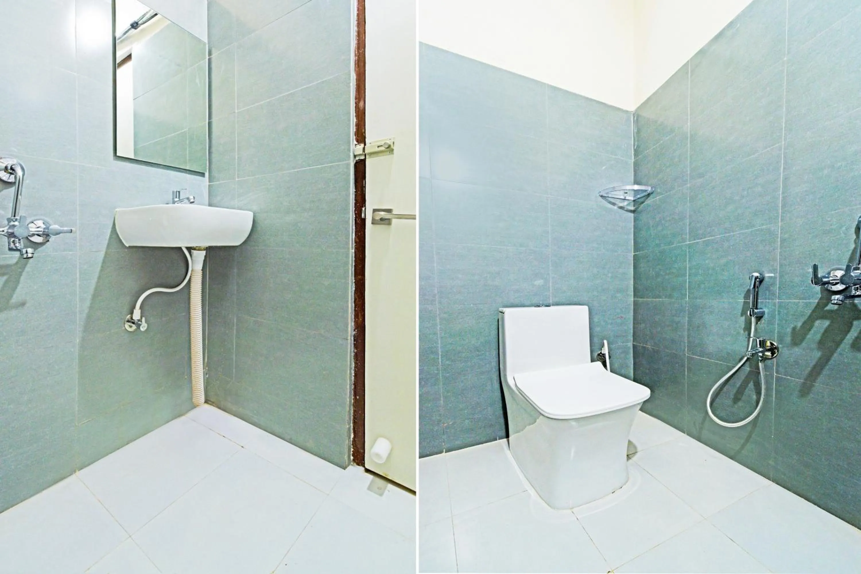 Bathroom in Super Collection O Sanath Nagar Near Railway Station