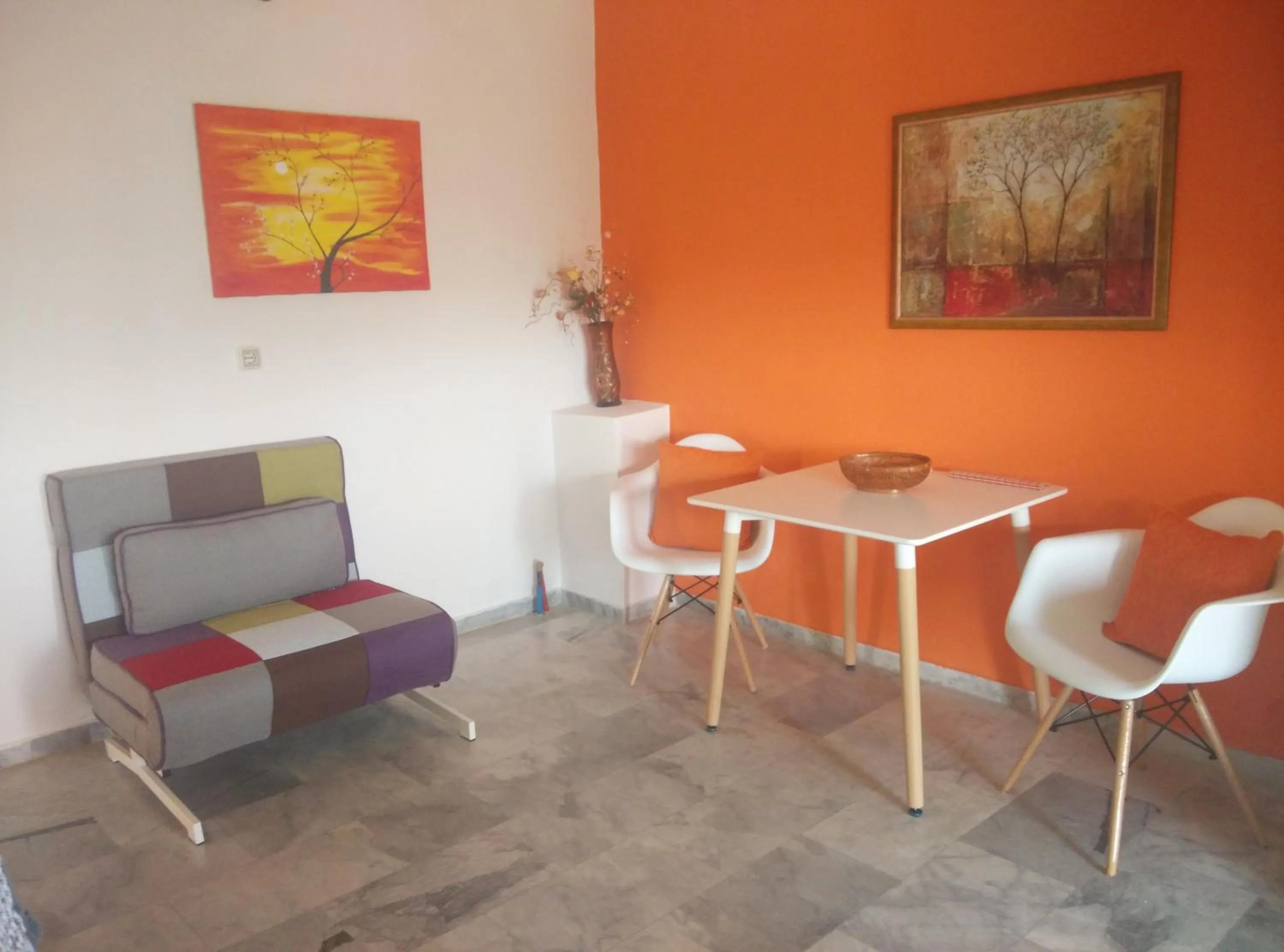 Seating area in Poseidon Apartments