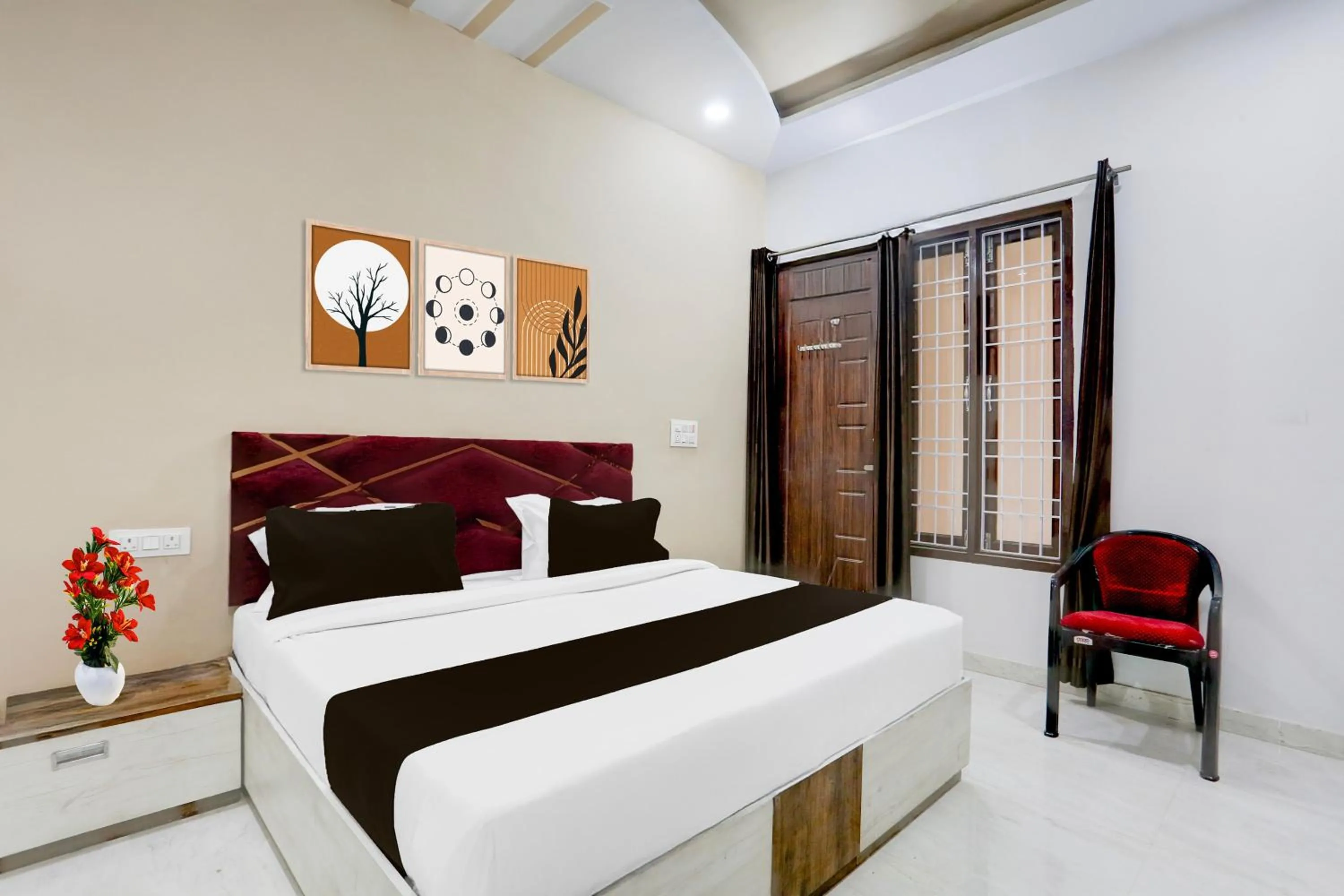 Bedroom, Bed in Super Hotel O Bareilly Near Satellite Bus Stand