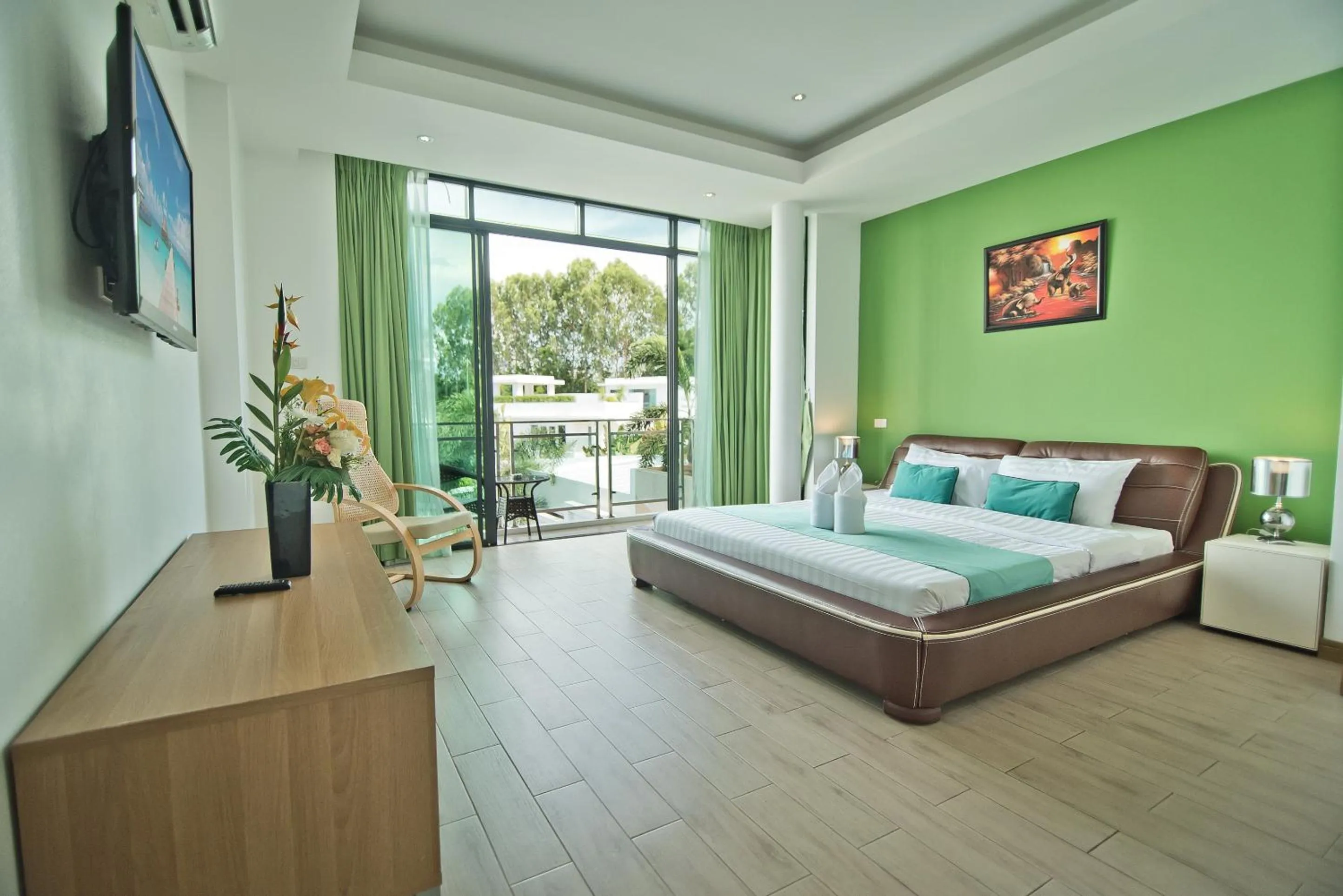 Balcony/Terrace, Bed in Tropicana Pool Villa