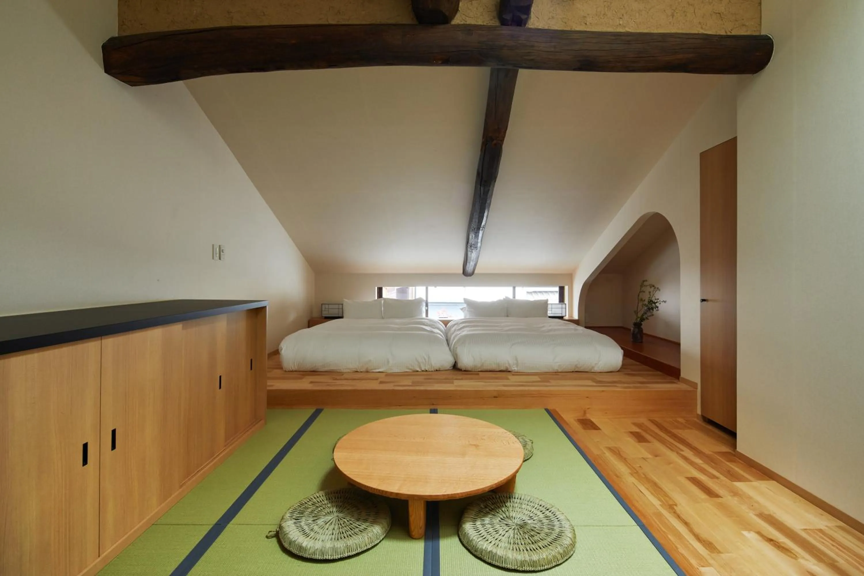 Bed in Enso Machiya