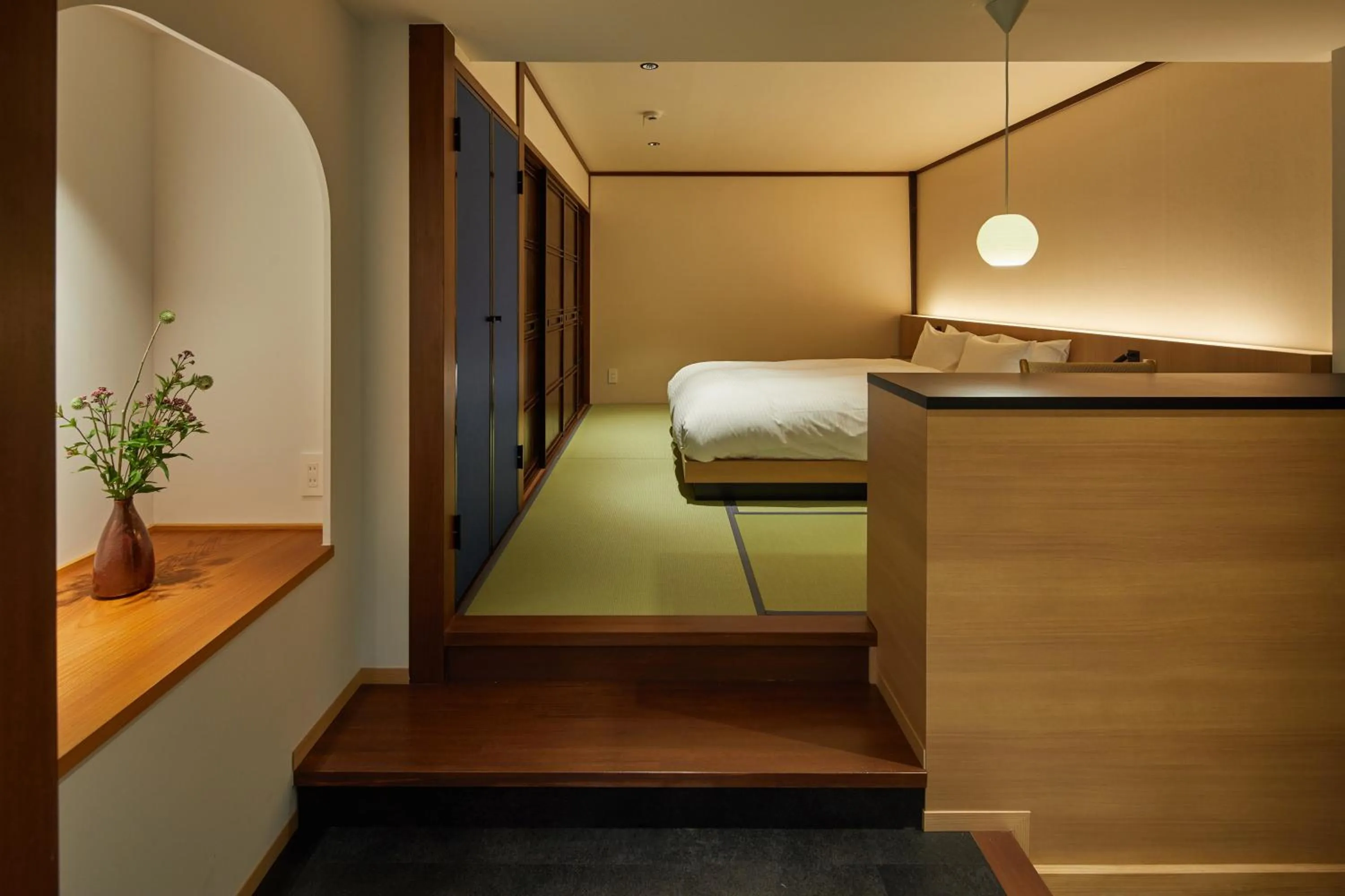 Bed in Enso Machiya