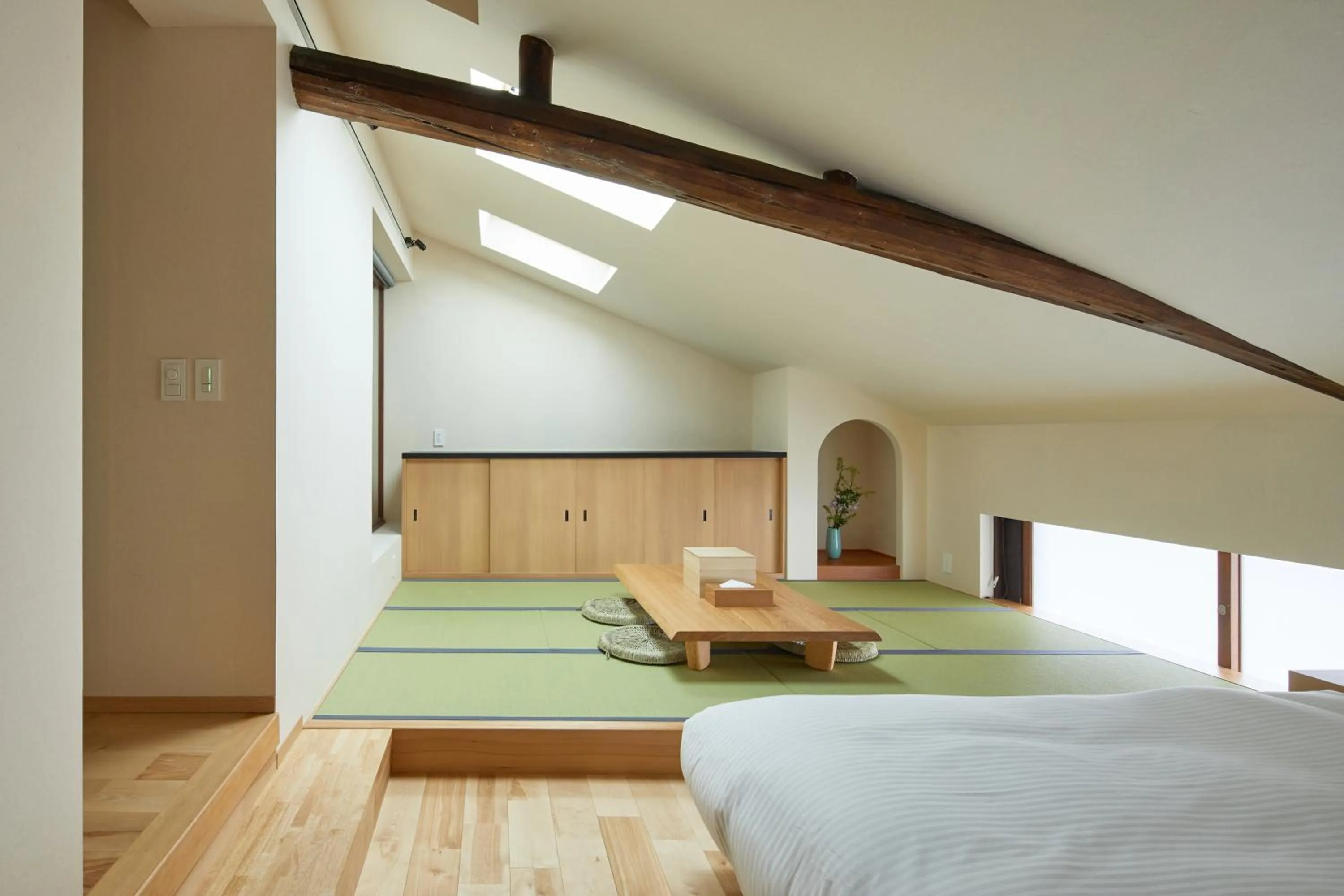 Bed in Enso Machiya
