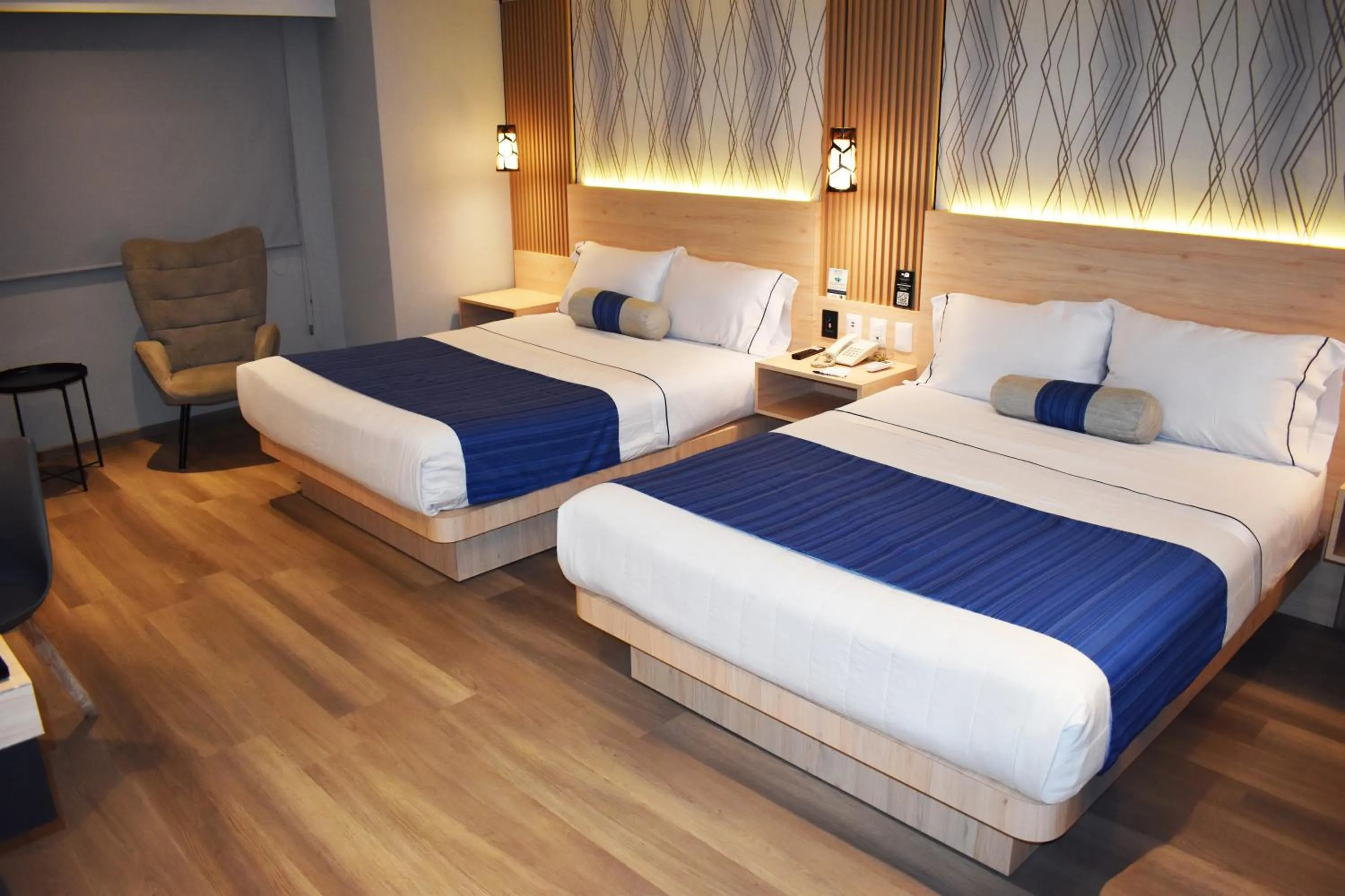 Bed in Hotel Torremolinos Vallejo Ciudad de Mexico