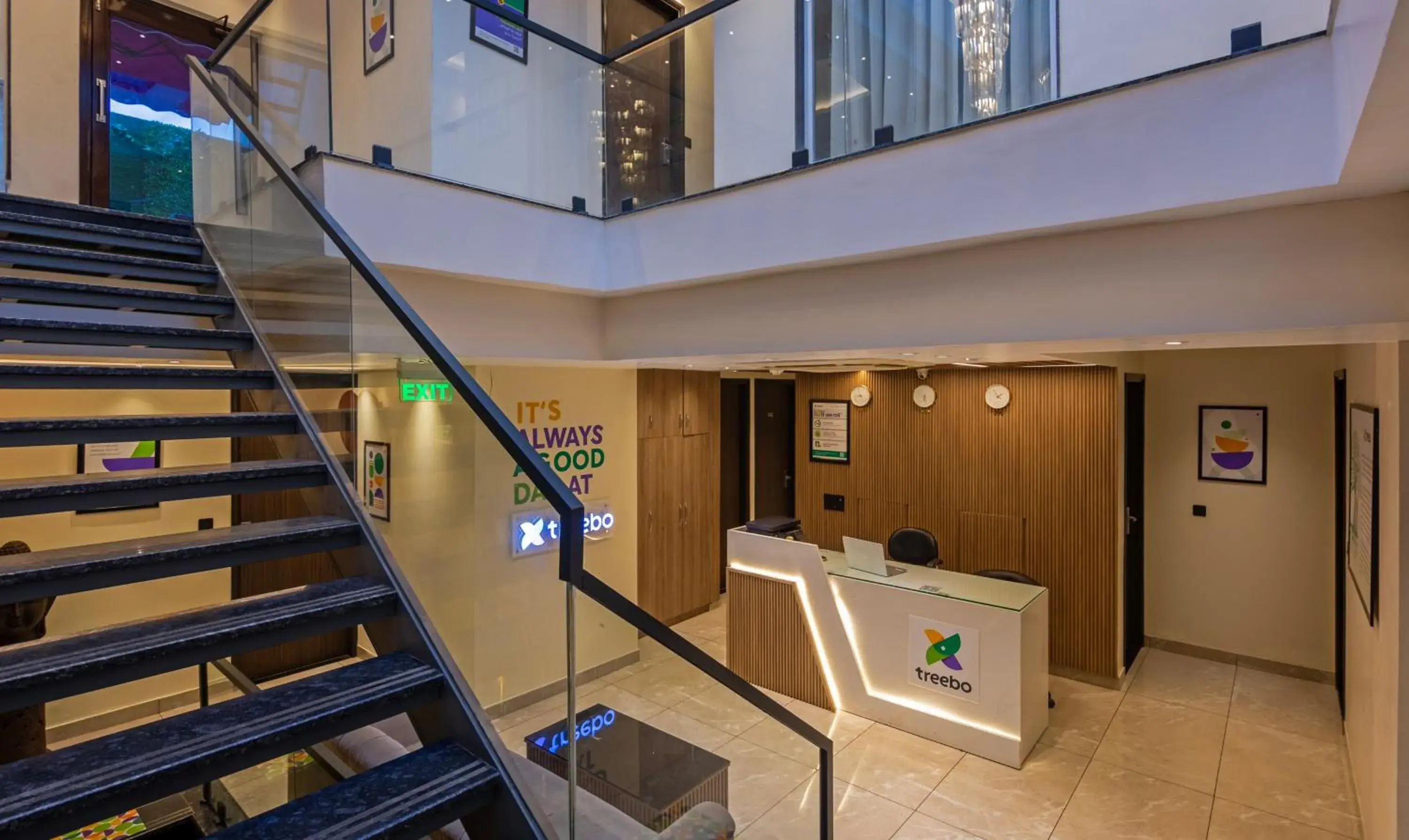 Lobby or reception in Treebo Bombay Palace Lobby or reception in Treebo Bombay Palace