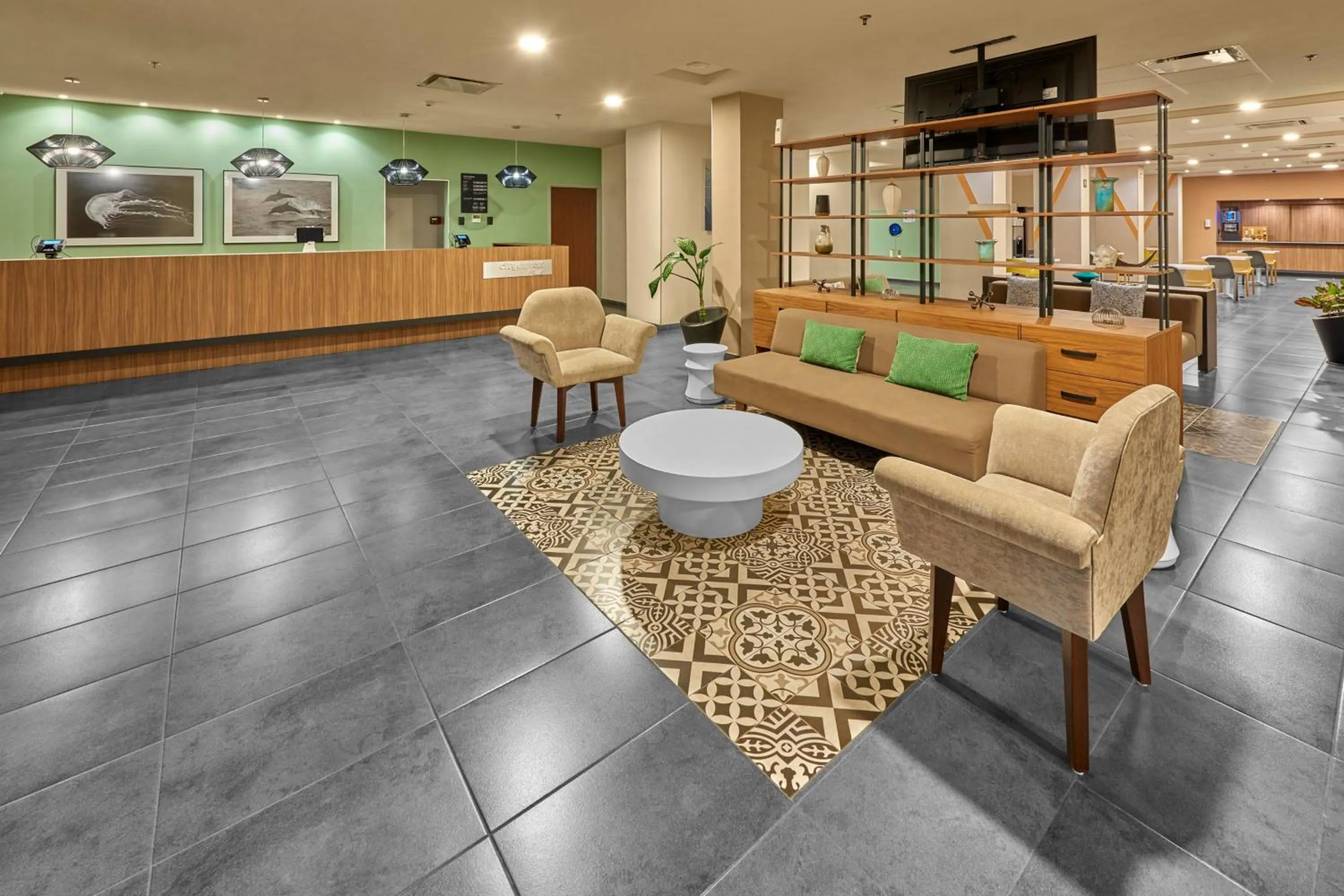 Lobby or reception in City Express Suites by Marriott Cabo San Lucas