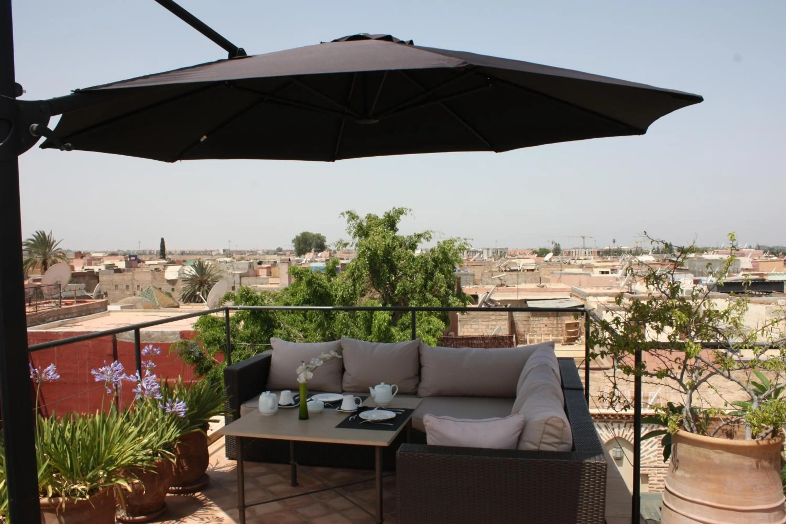 Balcony/Terrace in Riad La Villa Marrakech