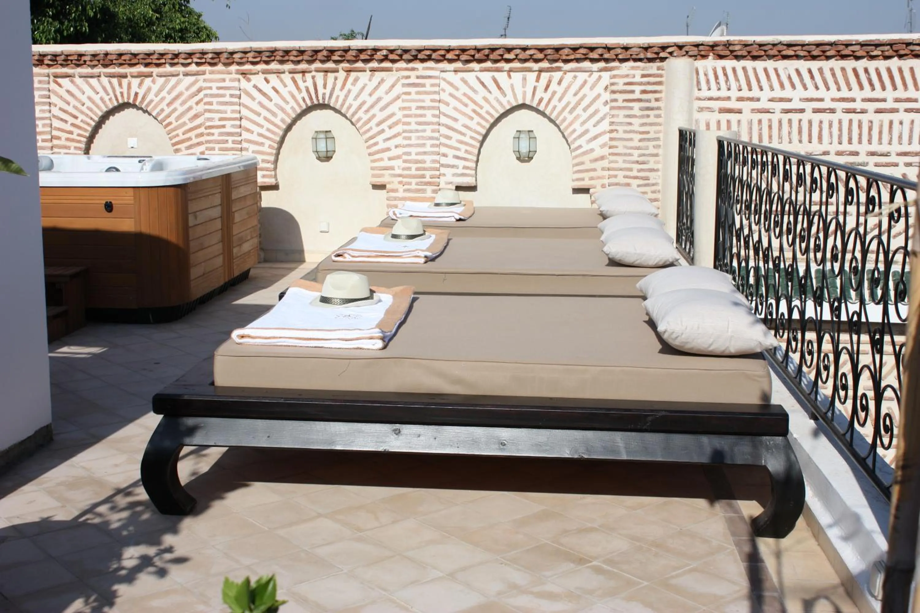 Balcony/Terrace in Riad La Villa Marrakech