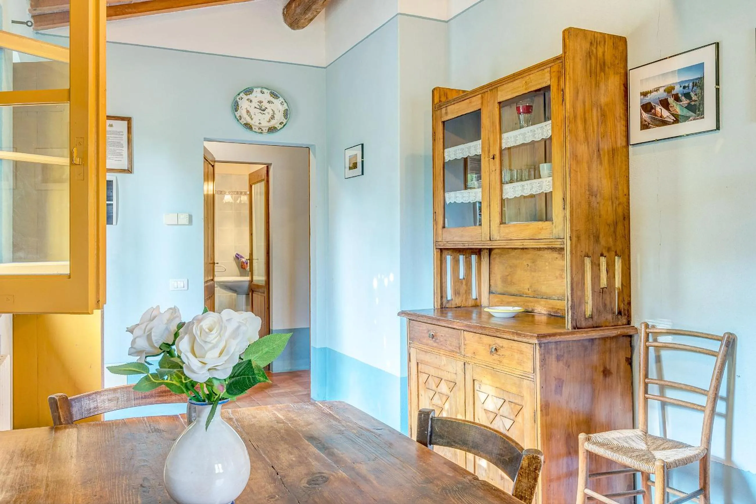 Kitchen or kitchenette in Agriturismo Il poggiarello