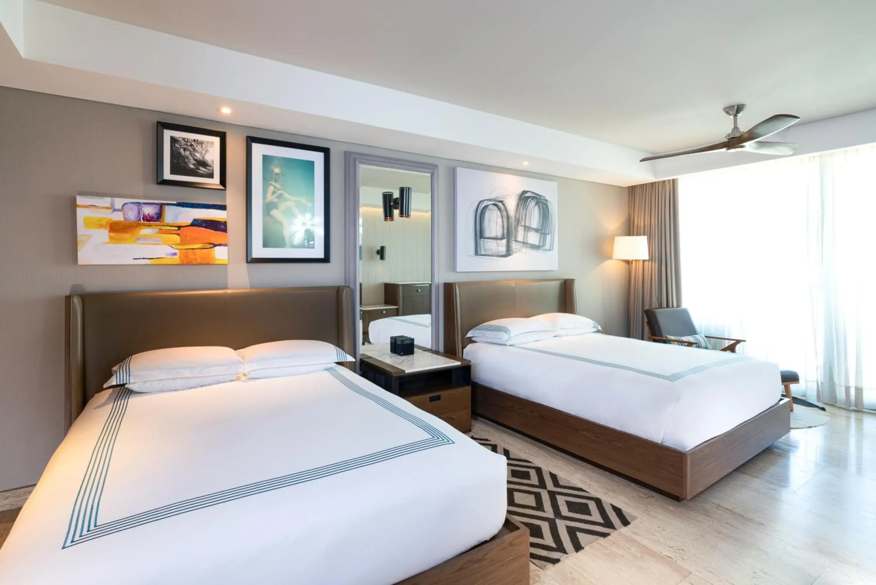 Queen Room with Two Queen Beds and Balcony - Downtown House in Thompson Playa Del Carmen Main House, by Hyatt Queen Room with Two Queen Beds and Balcony - Downtown House in Thompson Playa Del Carmen Main House, by Hyatt