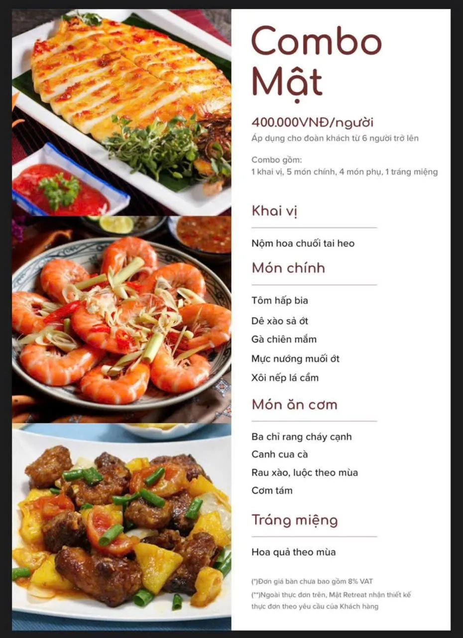 Restaurant/places to eat in Mật Retreat
