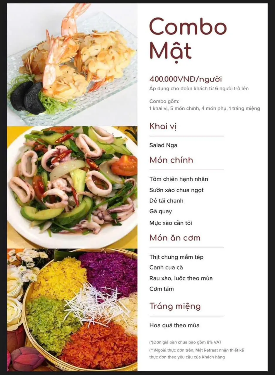 Restaurant/places to eat in Mật Retreat