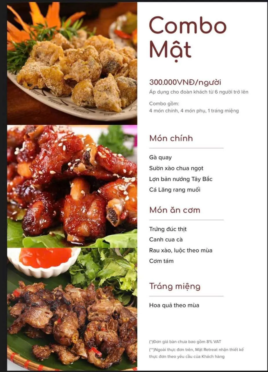 Restaurant/places to eat in Mật Retreat