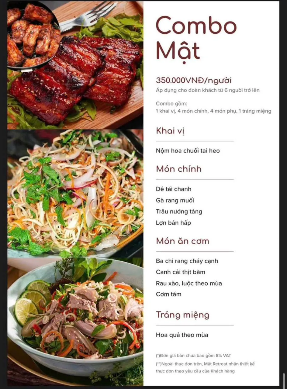 Restaurant/places to eat in Mật Retreat
