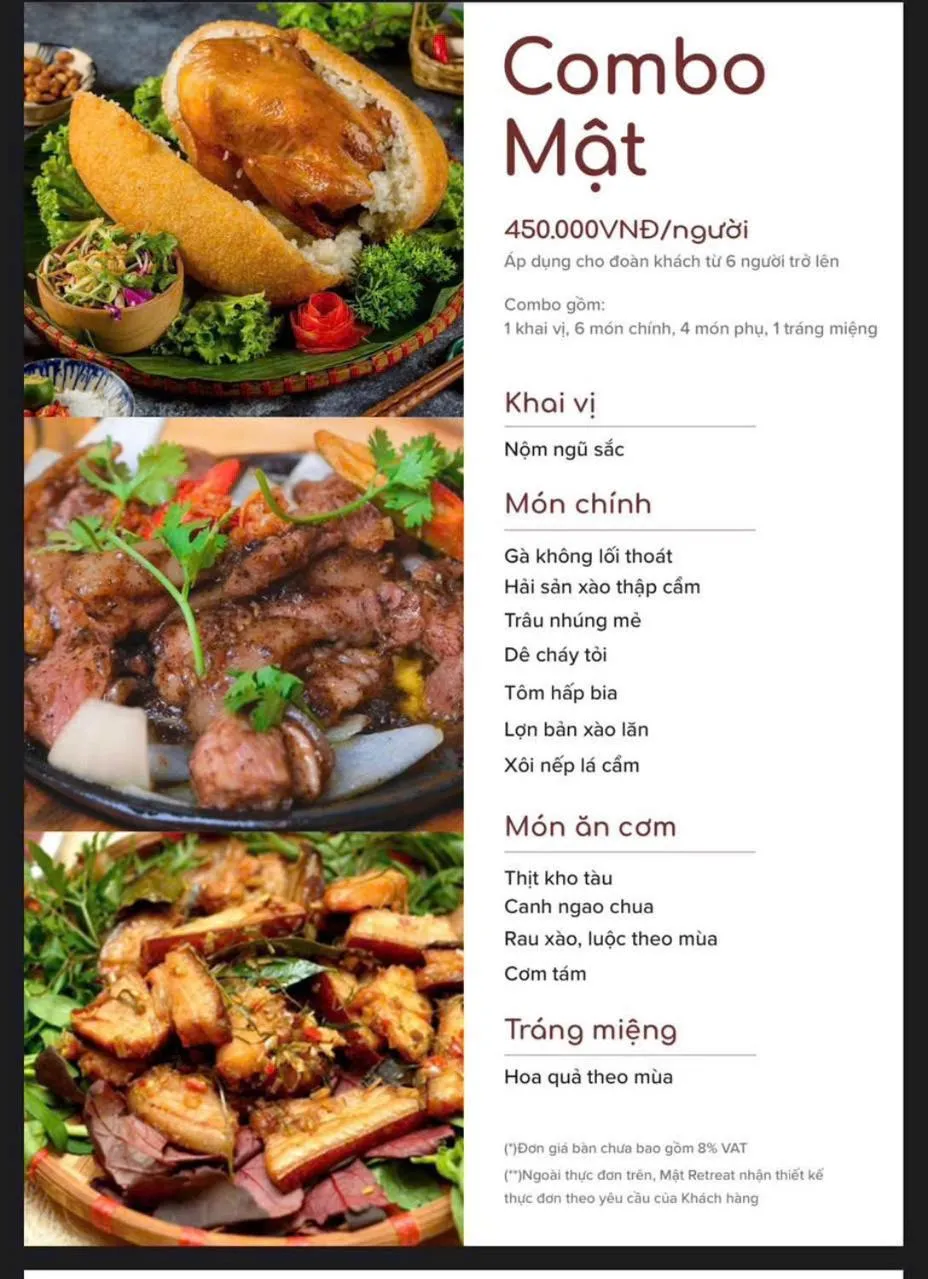 Restaurant/places to eat in Mật Retreat