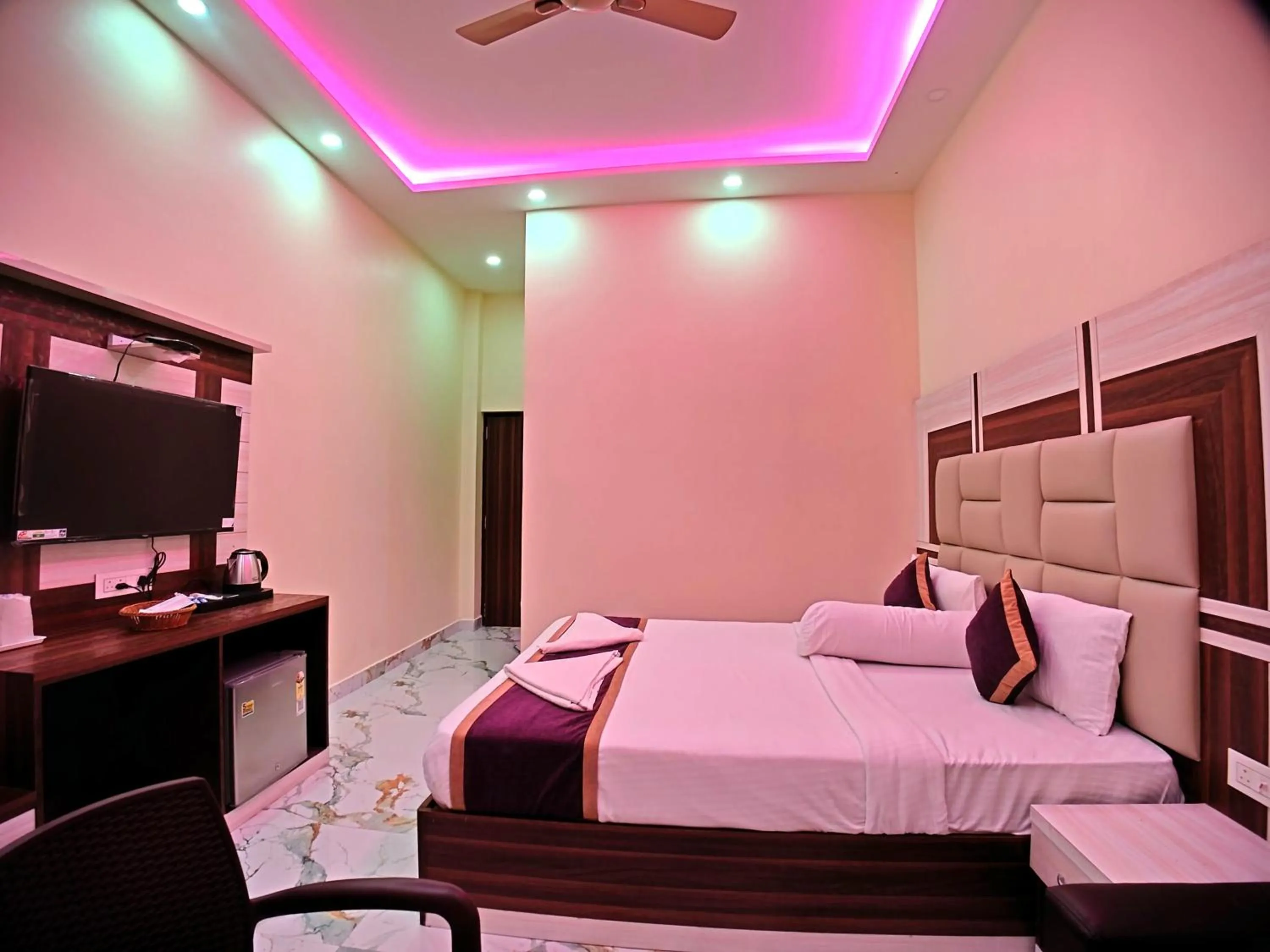 Bed in Elegant Beach Resort