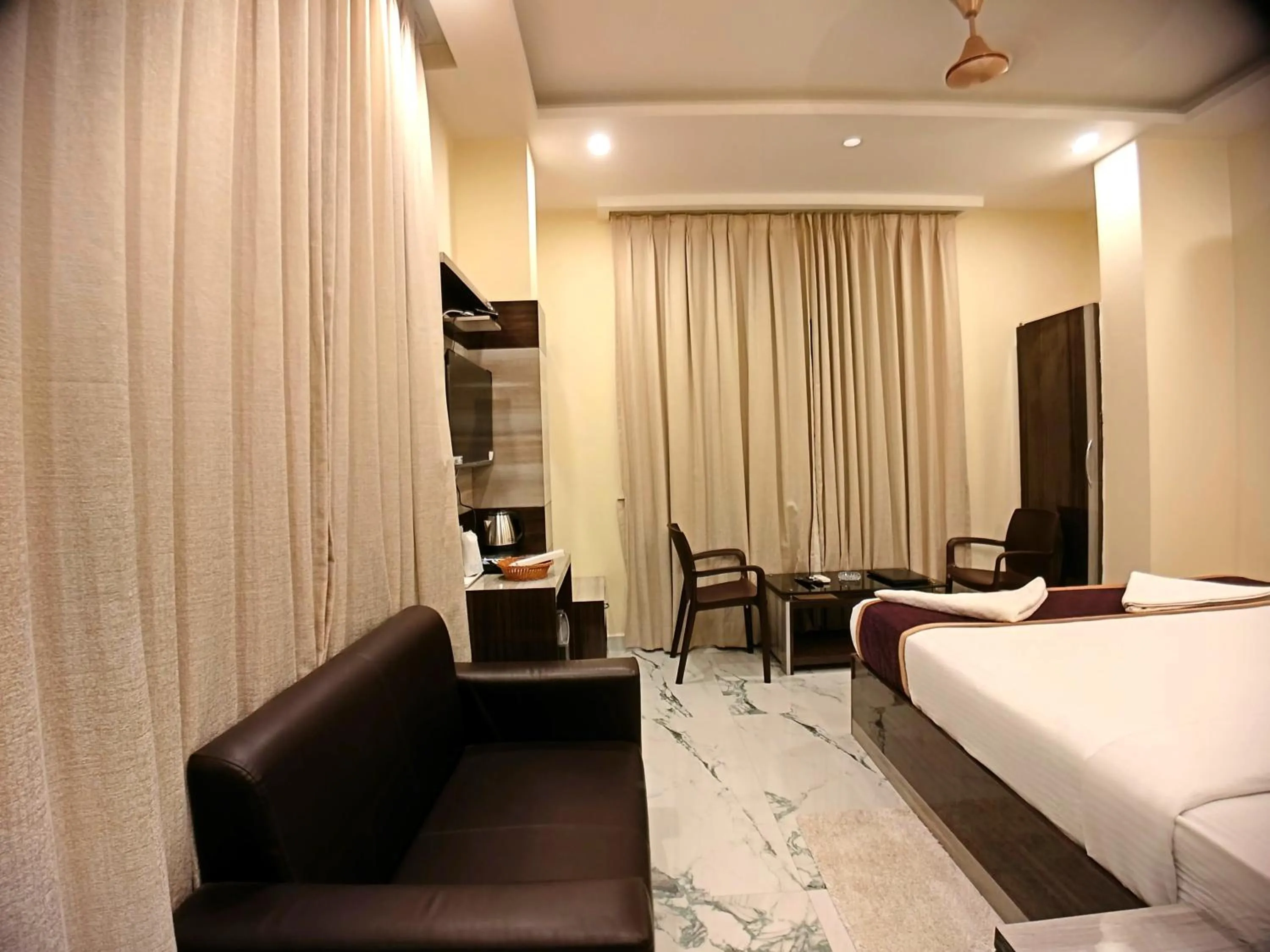 Bed in Elegant Beach Resort