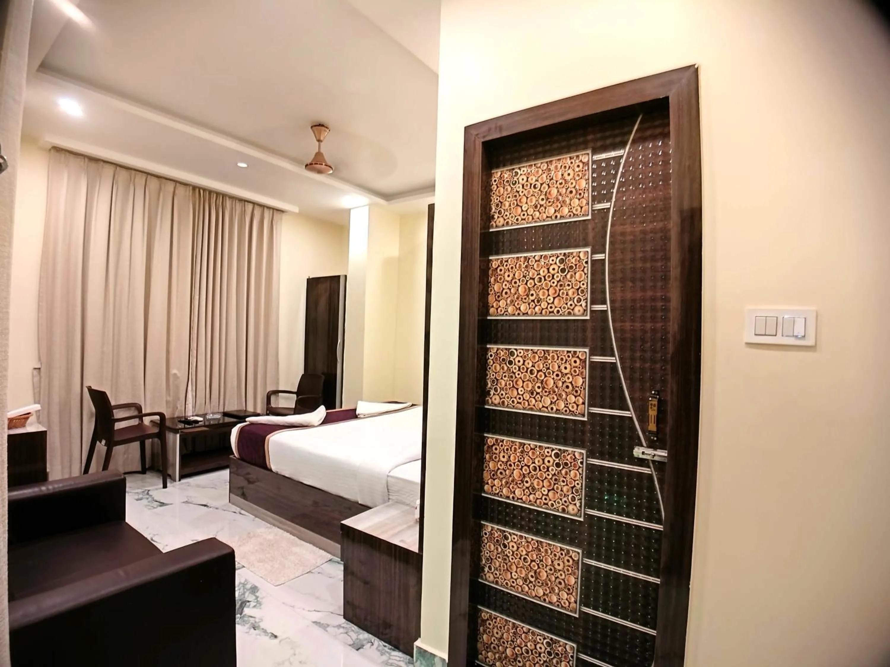 Bed in Elegant Beach Resort