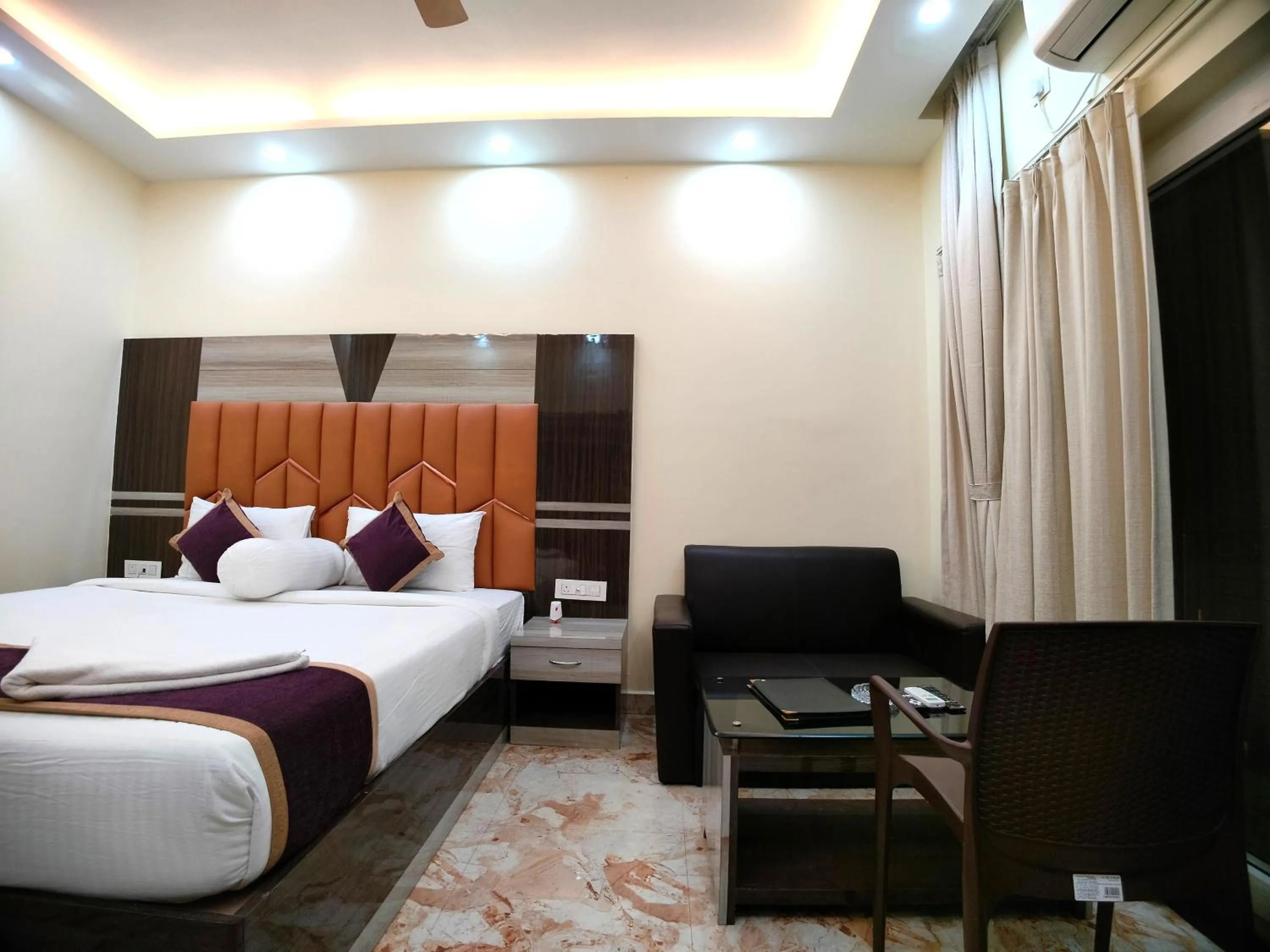 Bed in Elegant Beach Resort