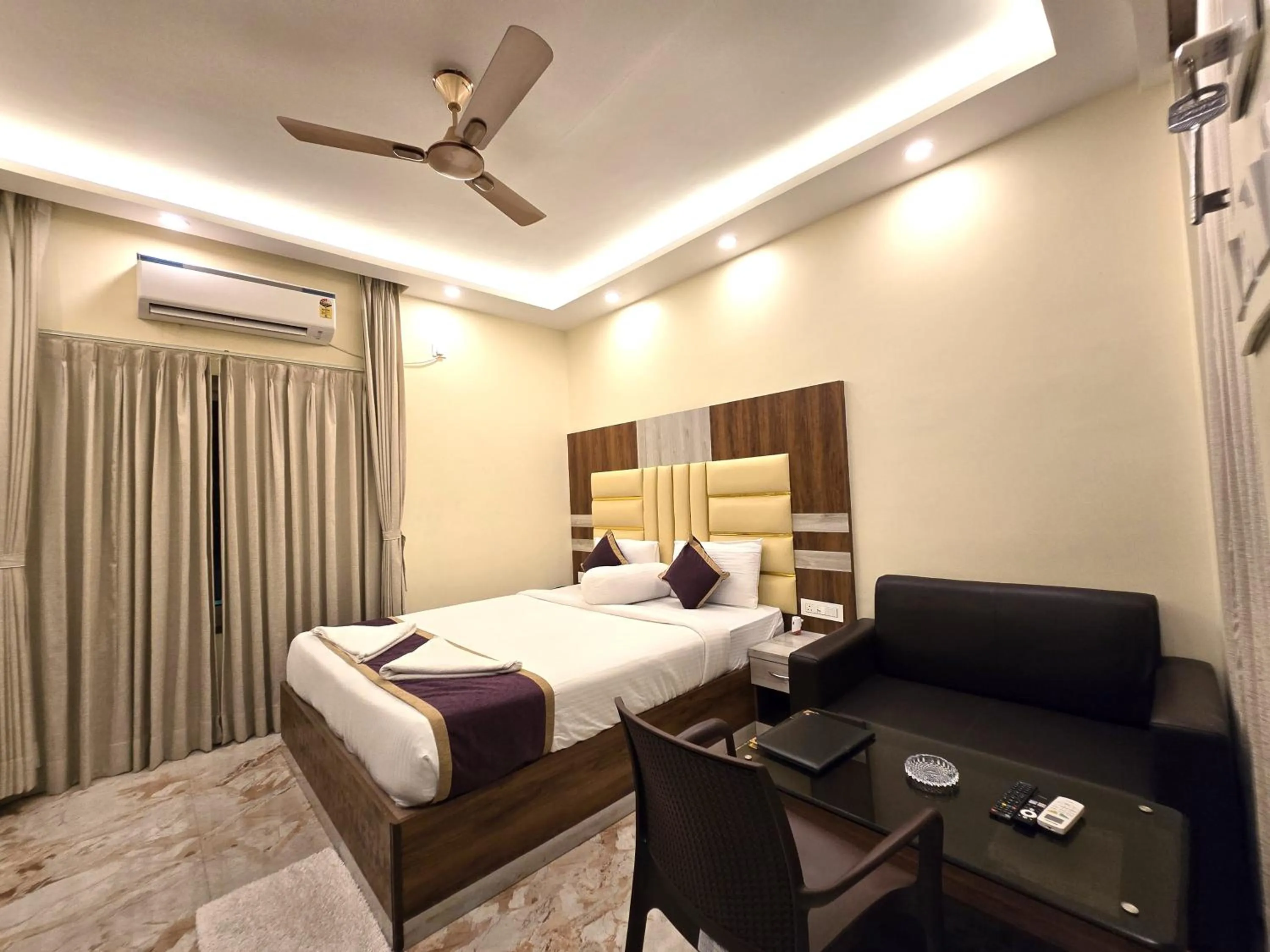 Bed in Elegant Beach Resort