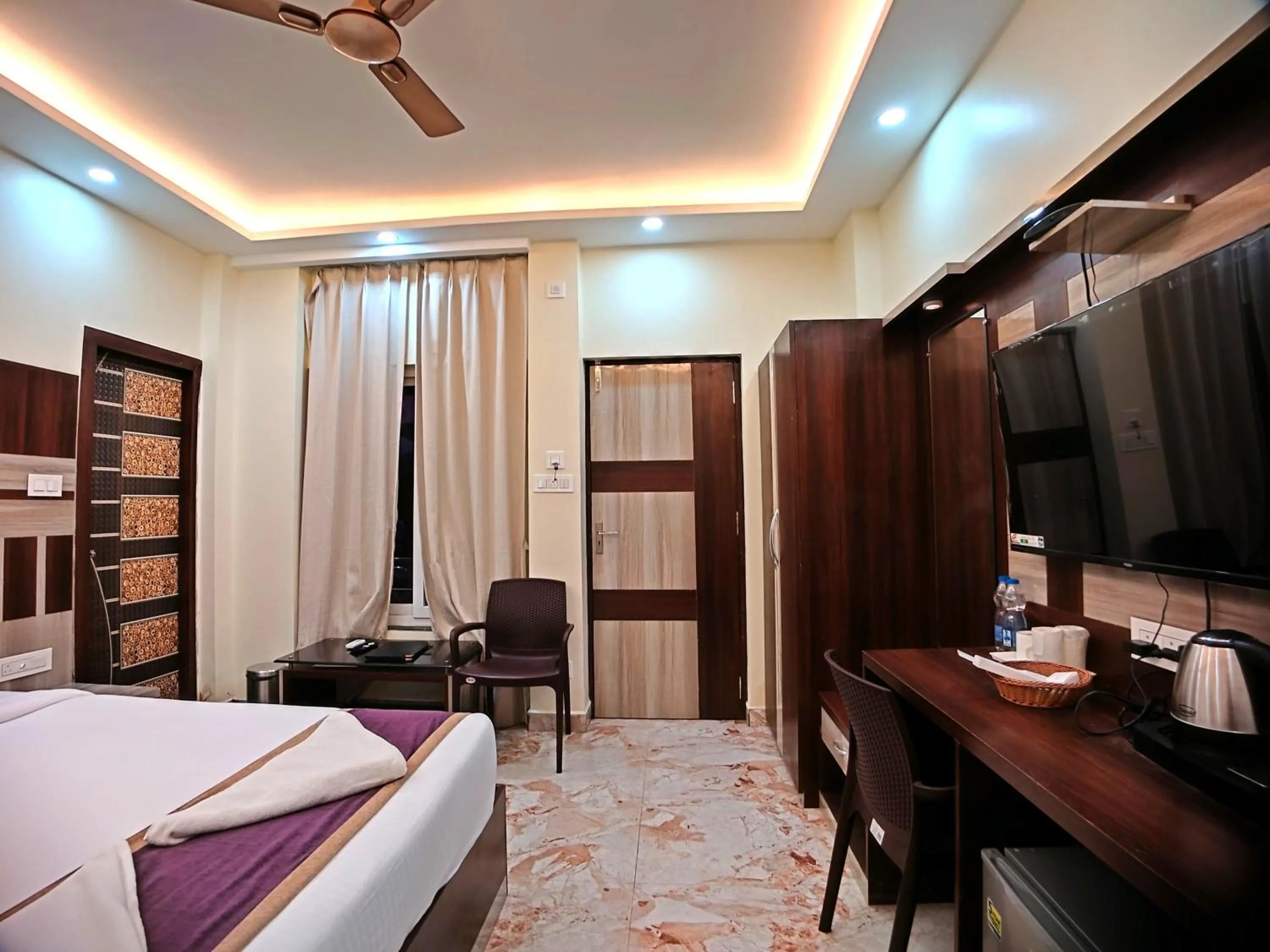 Bed in Elegant Beach Resort