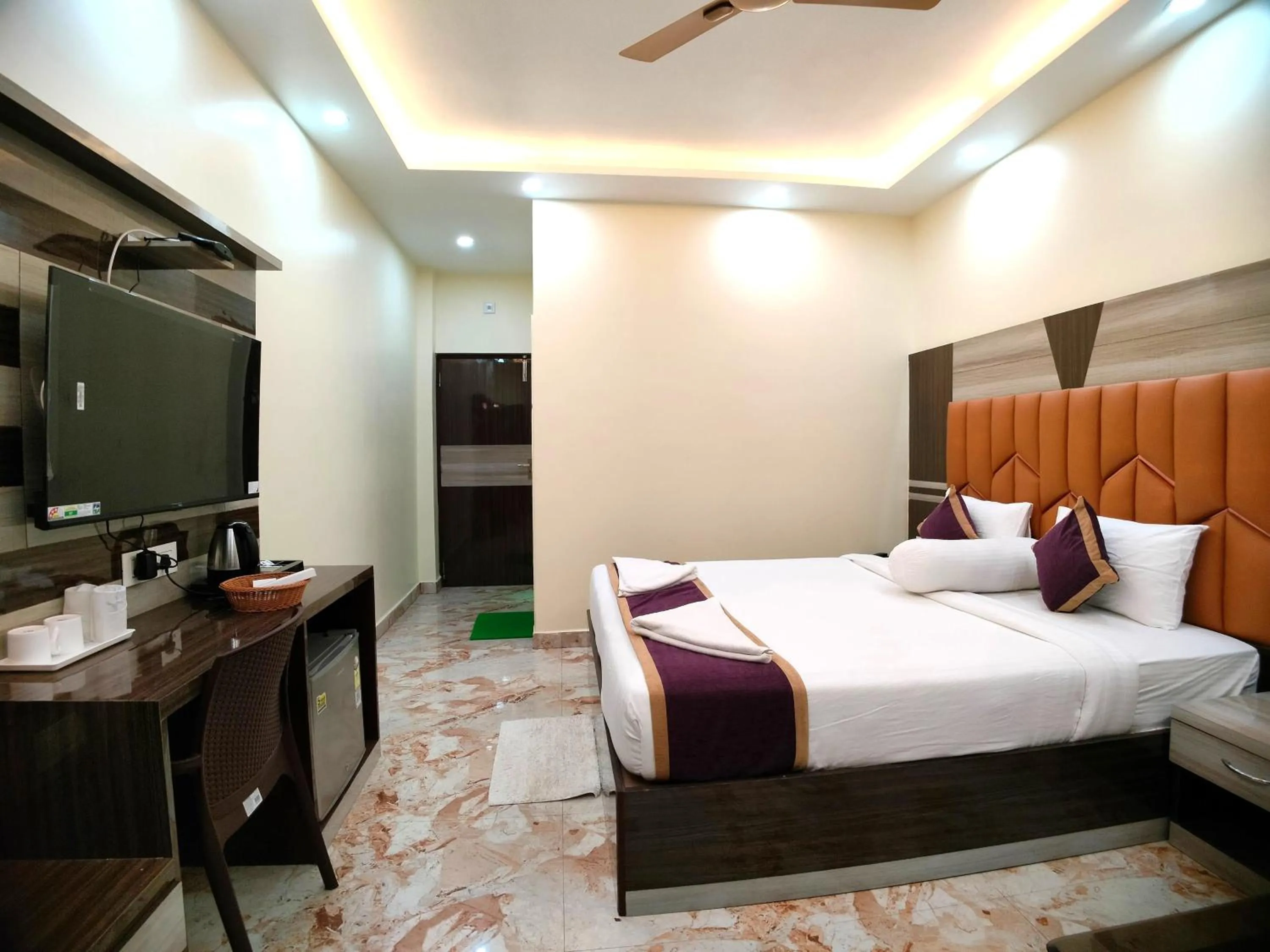 Bed in Elegant Beach Resort