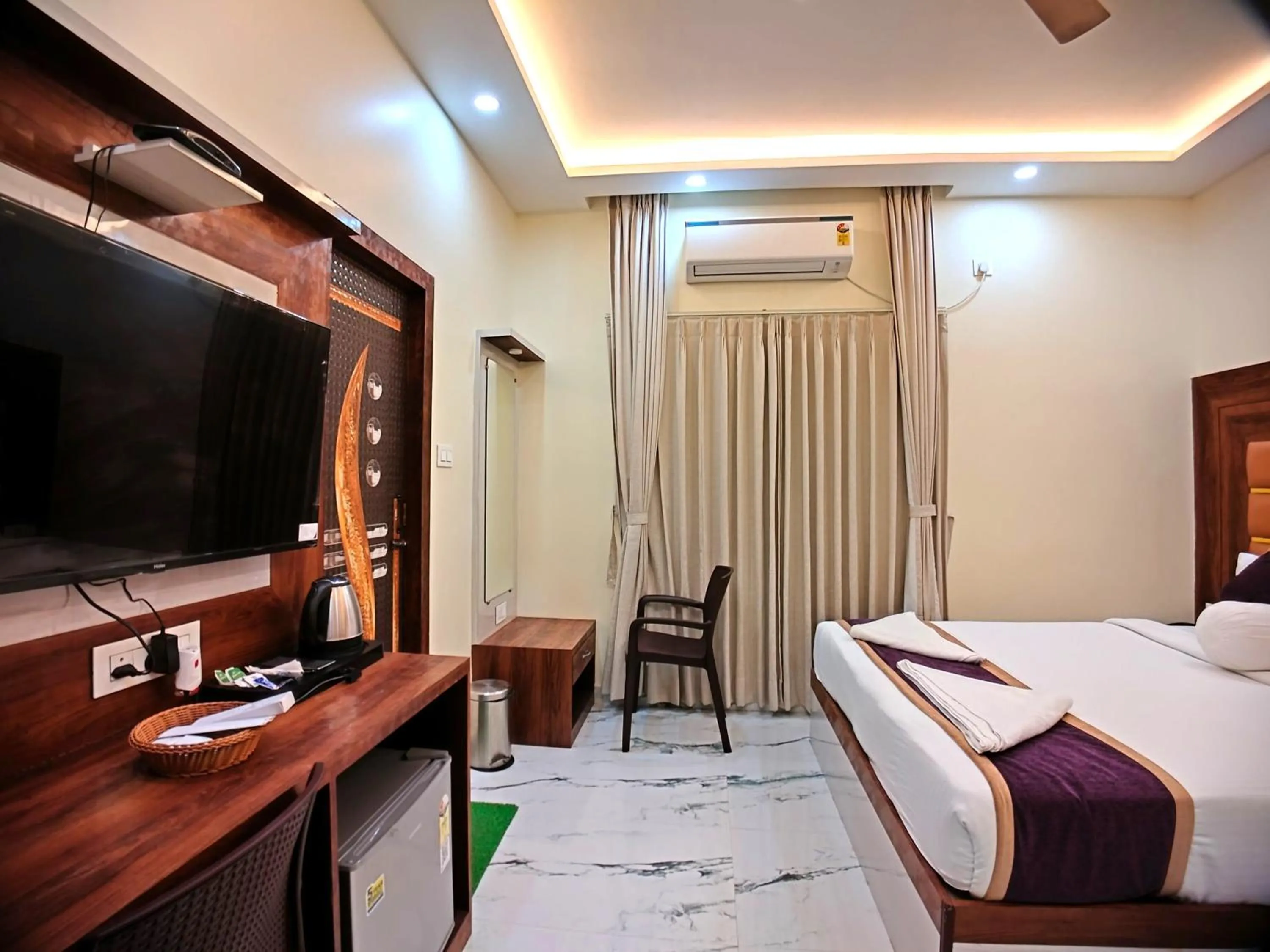 Bed in Elegant Beach Resort