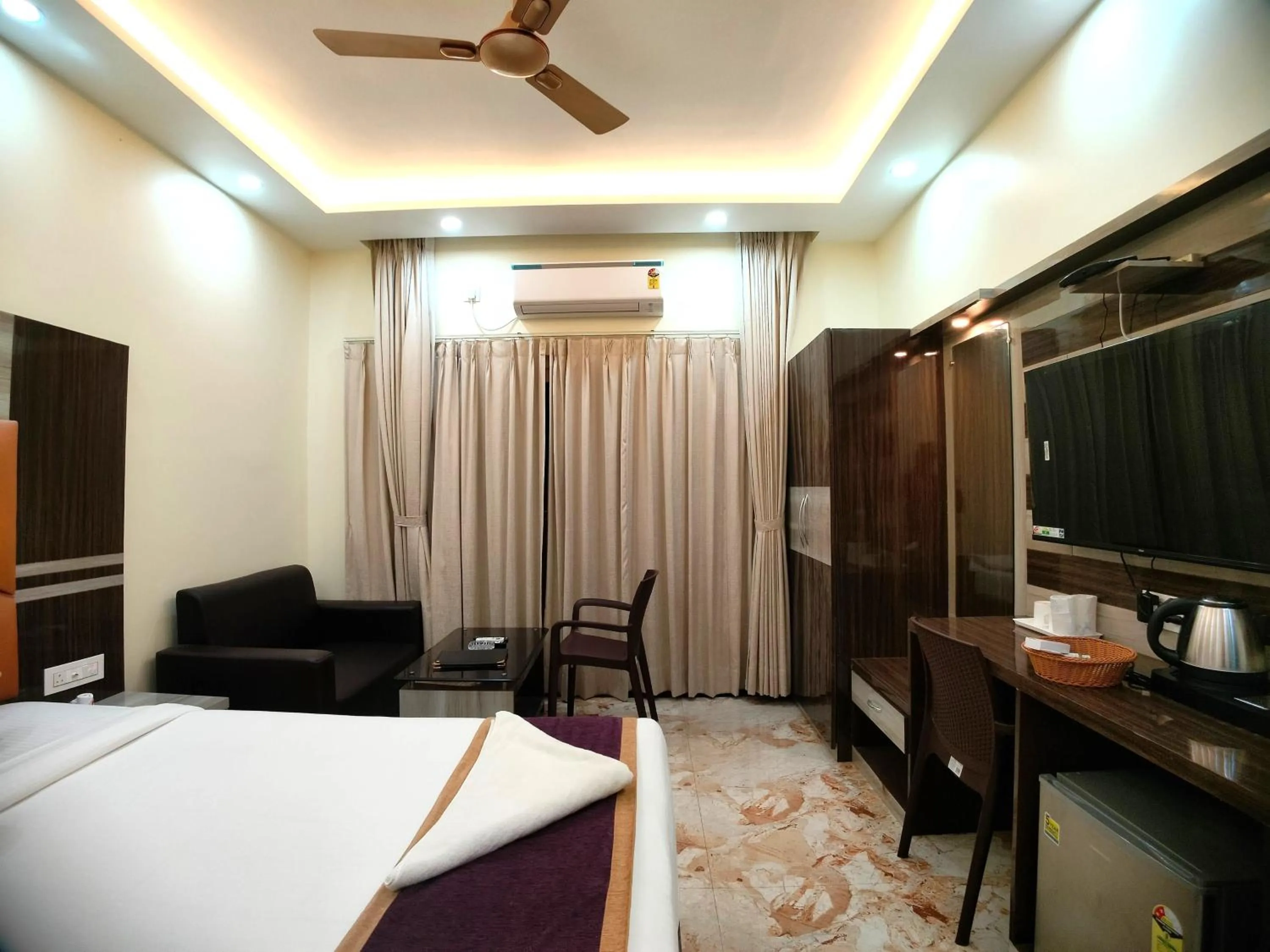 Bed in Elegant Beach Resort