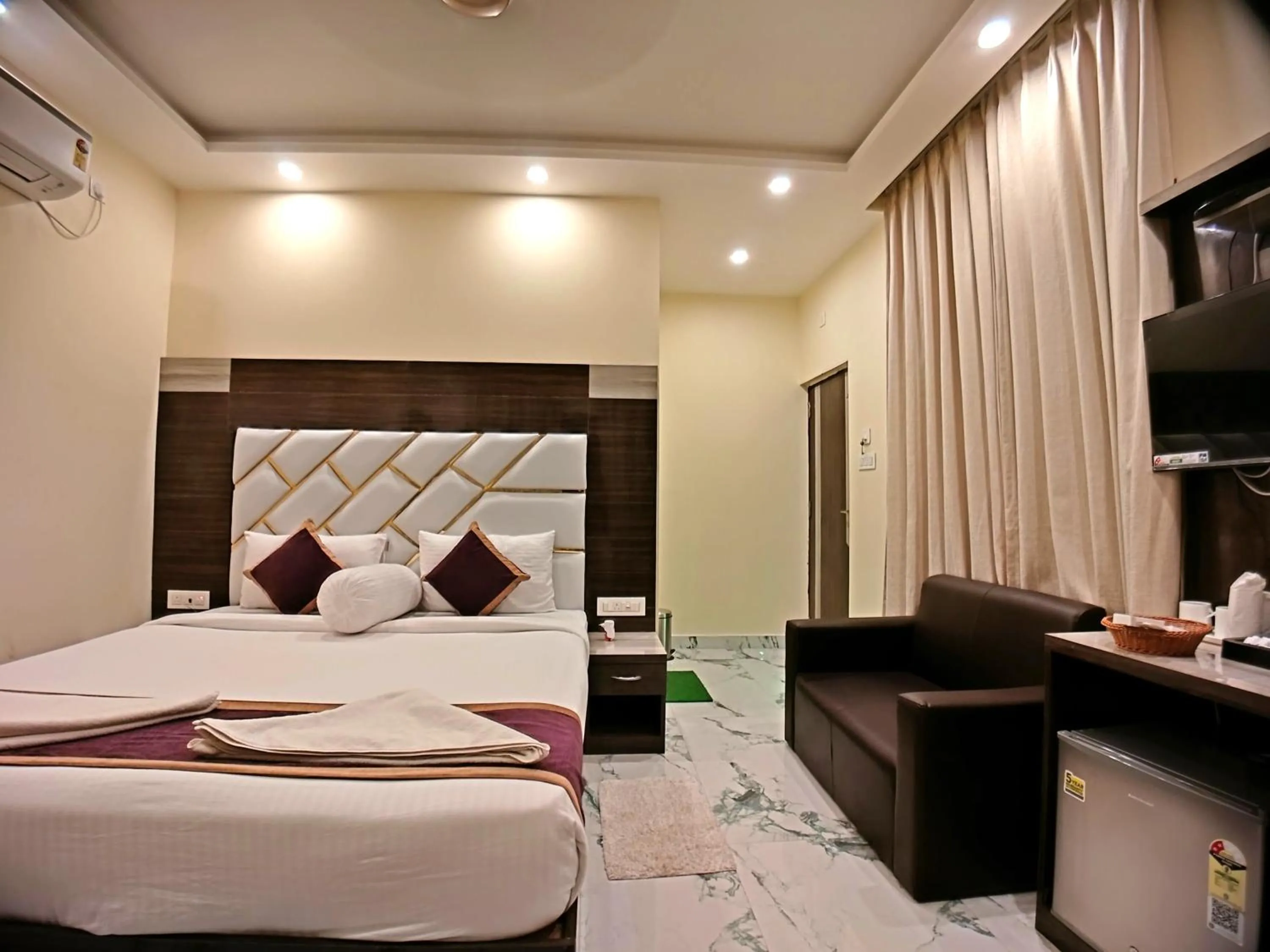 Bed in Elegant Beach Resort