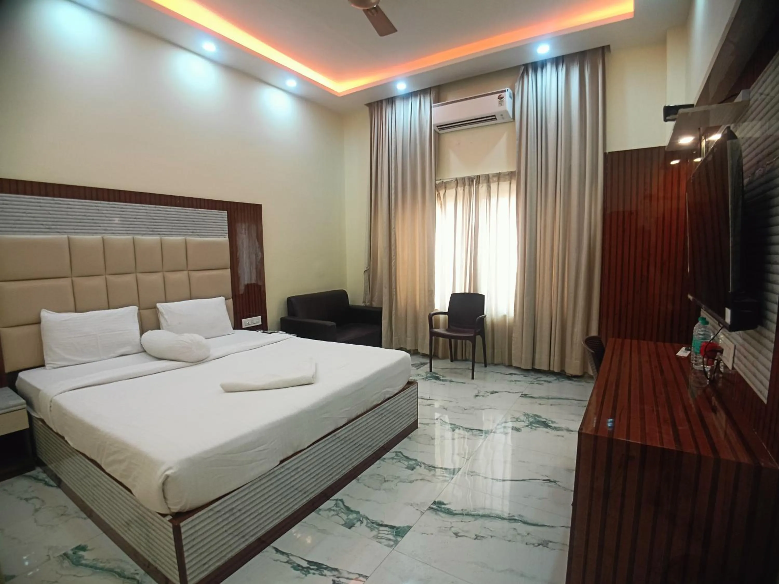 Bed in Elegant Beach Resort