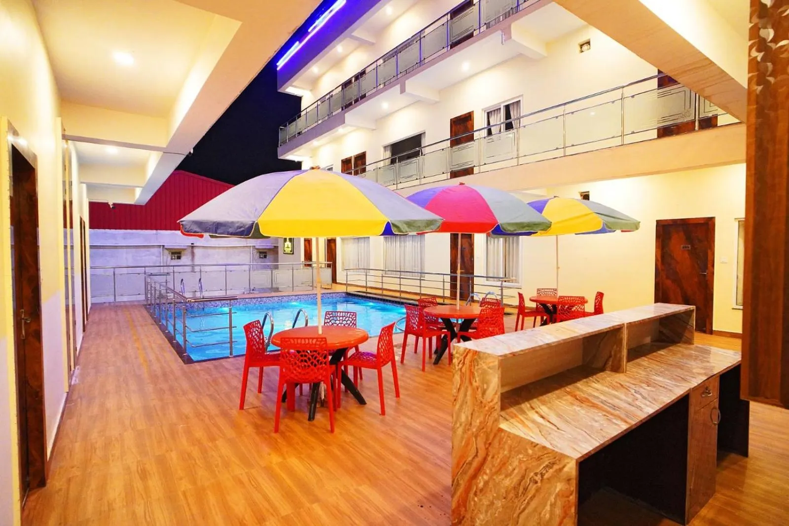 Pool view in Elegant Beach Resort