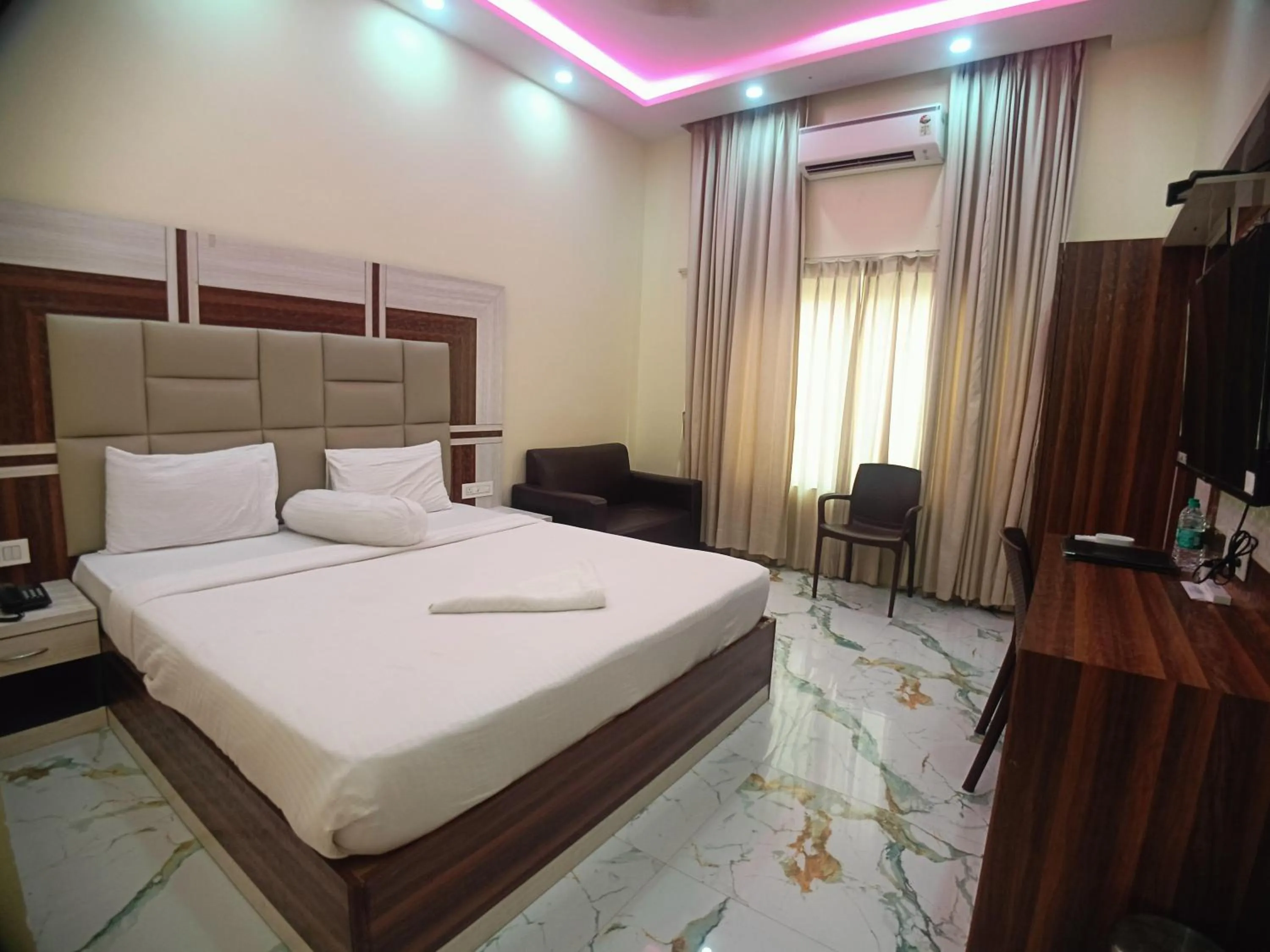 Bed in Elegant Beach Resort