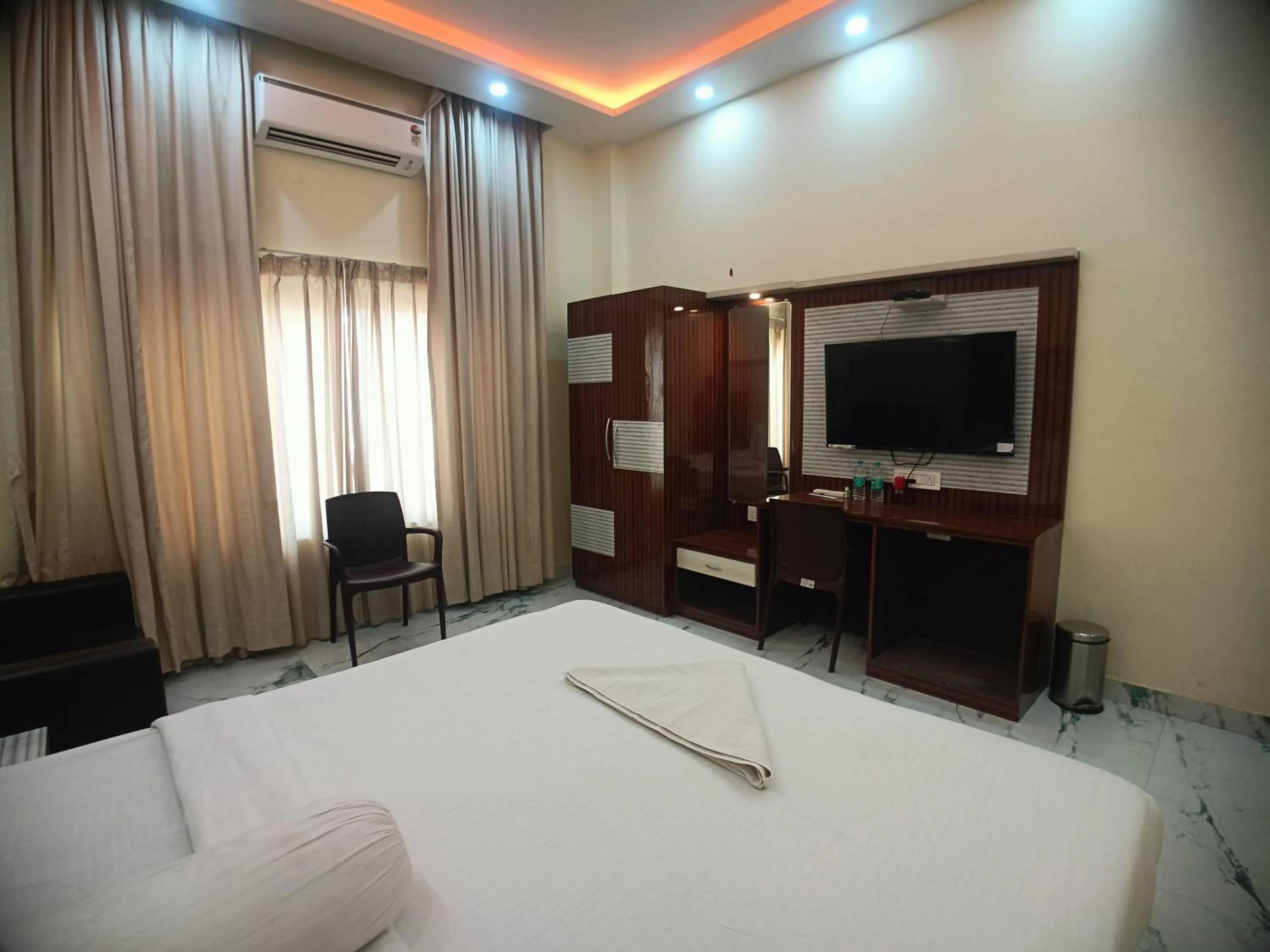 Bed in Elegant Beach Resort