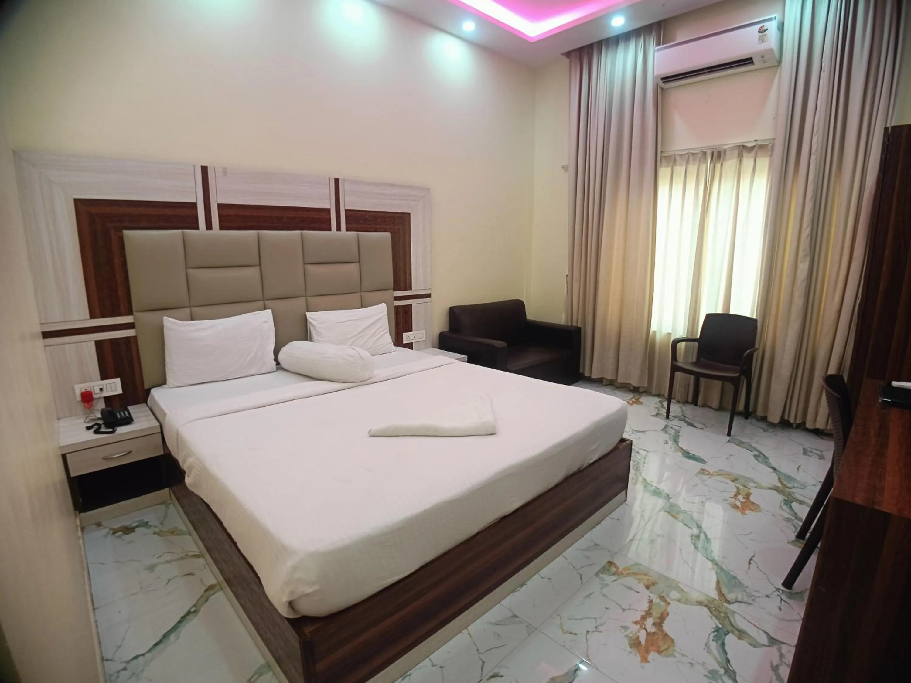 Bed in Elegant Beach Resort