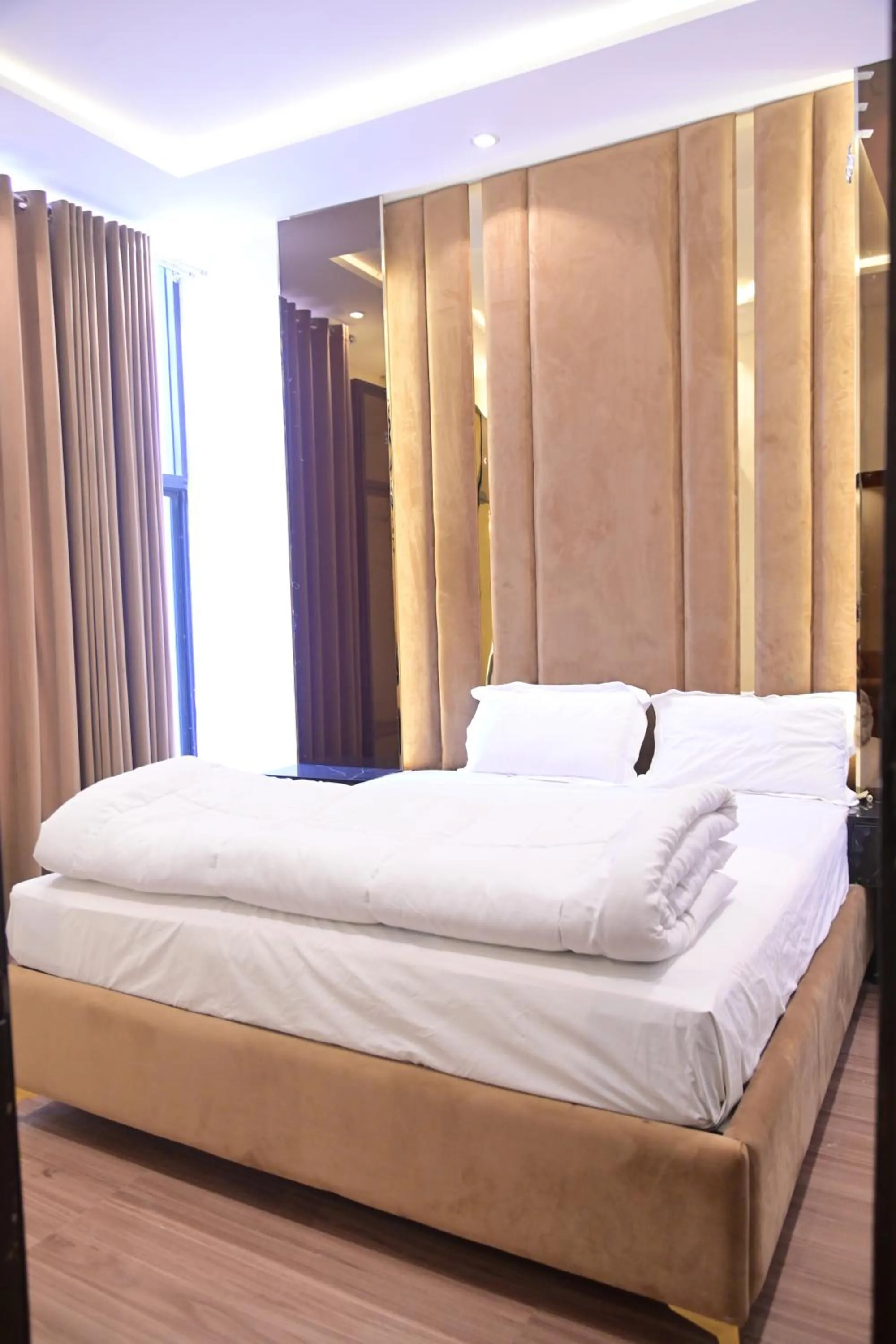 Bed in Hotel Taj Palace