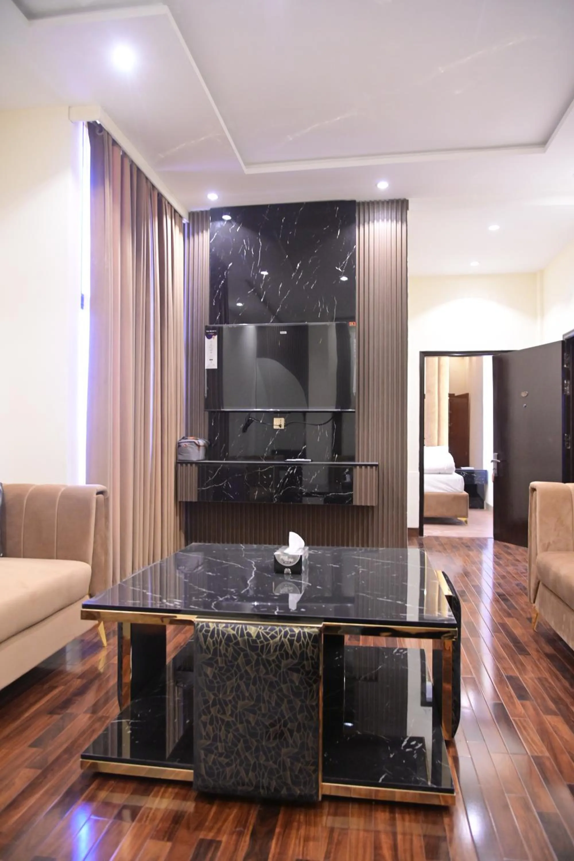 Seating area in Hotel Taj Palace