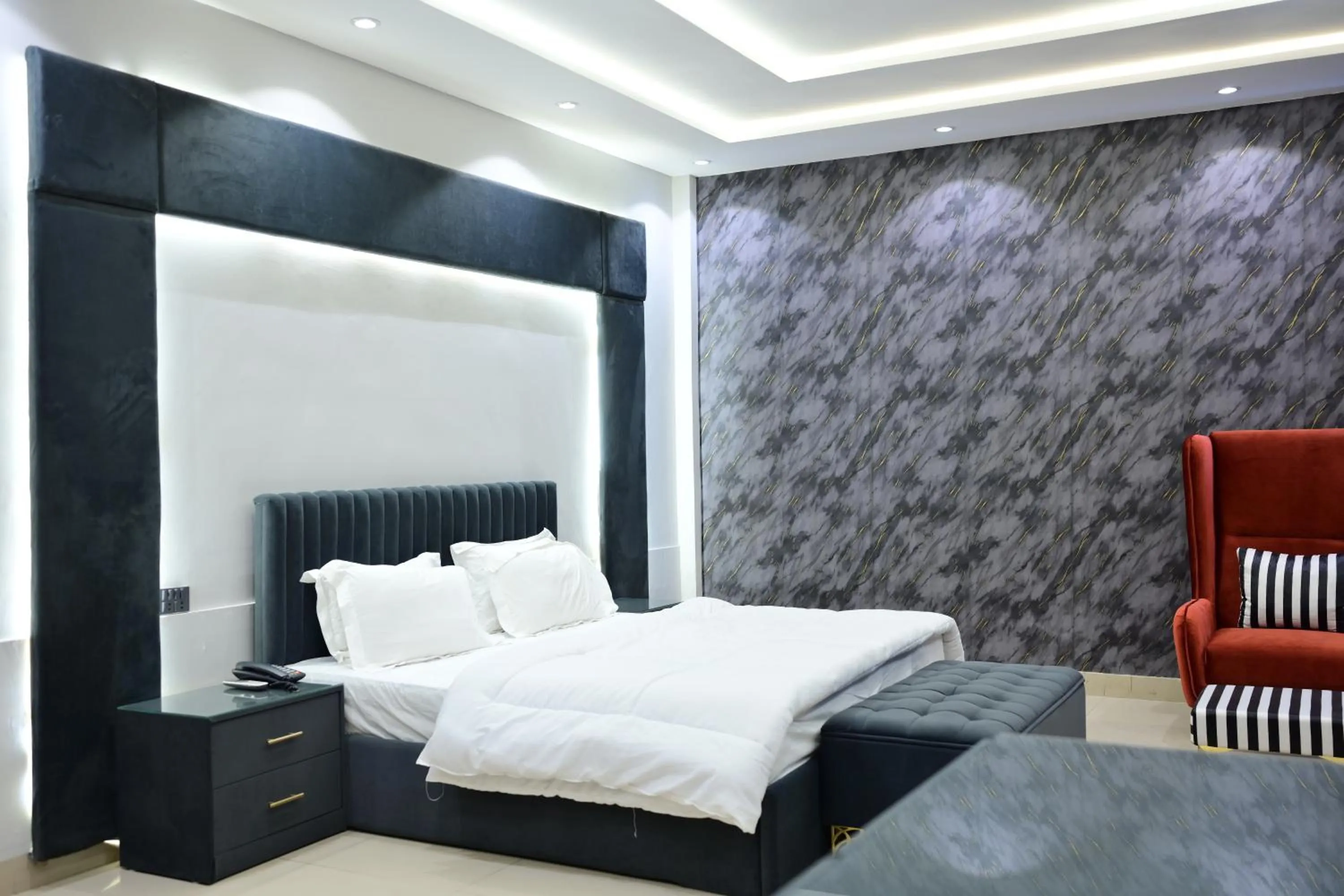 Bed in Hotel Taj Palace