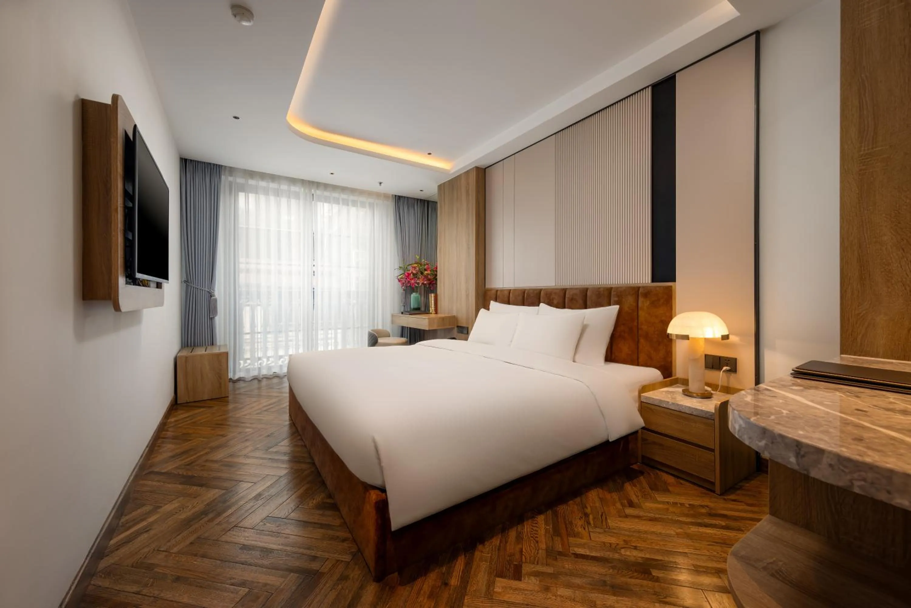 Bed in H Hôtel L'Art Hanoi