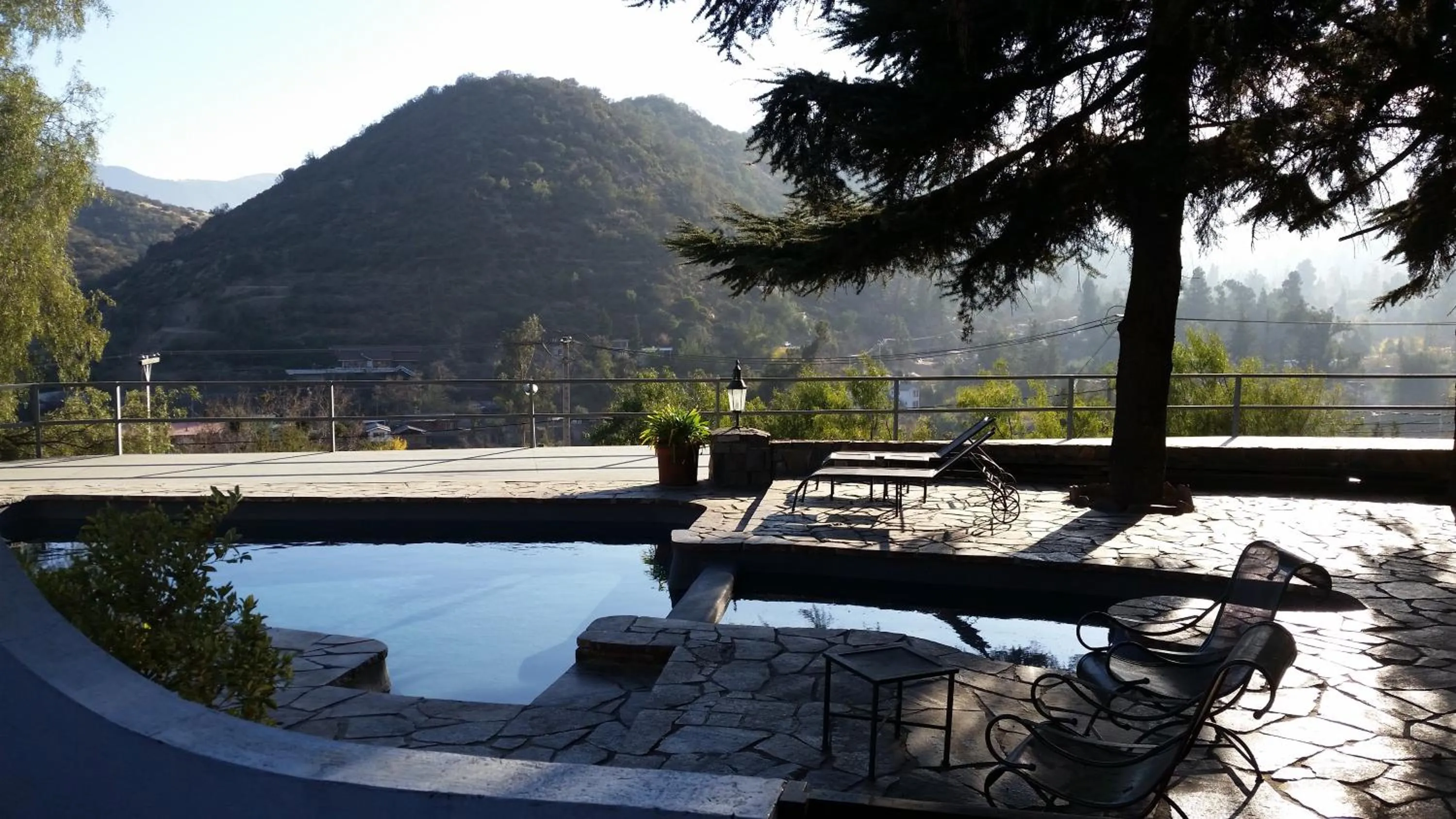 Pool view in Casa Arrayán