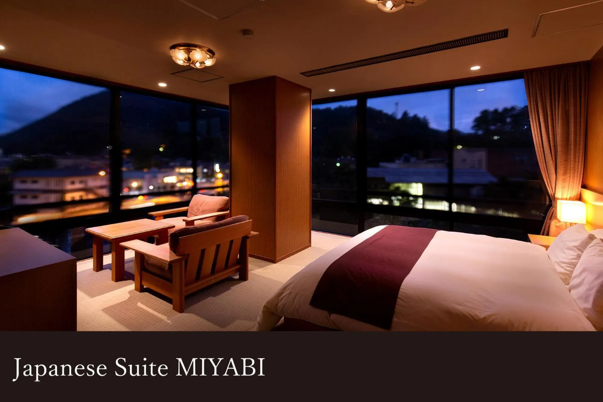 Bed in Yamanaka Onsen Kissho Yamanaka
