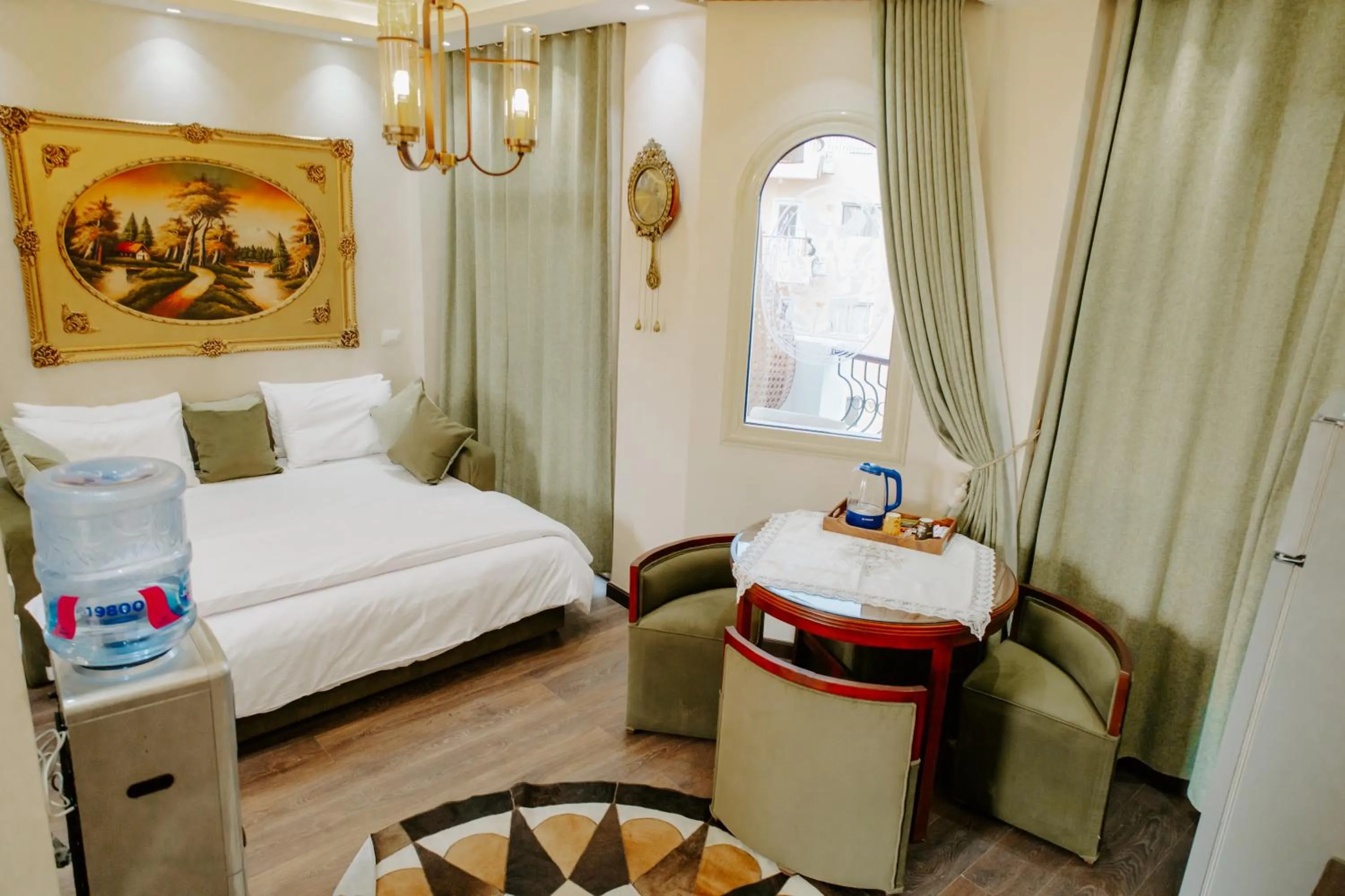 Bed in Aton Suites Luxor Resort East Bank Nile View