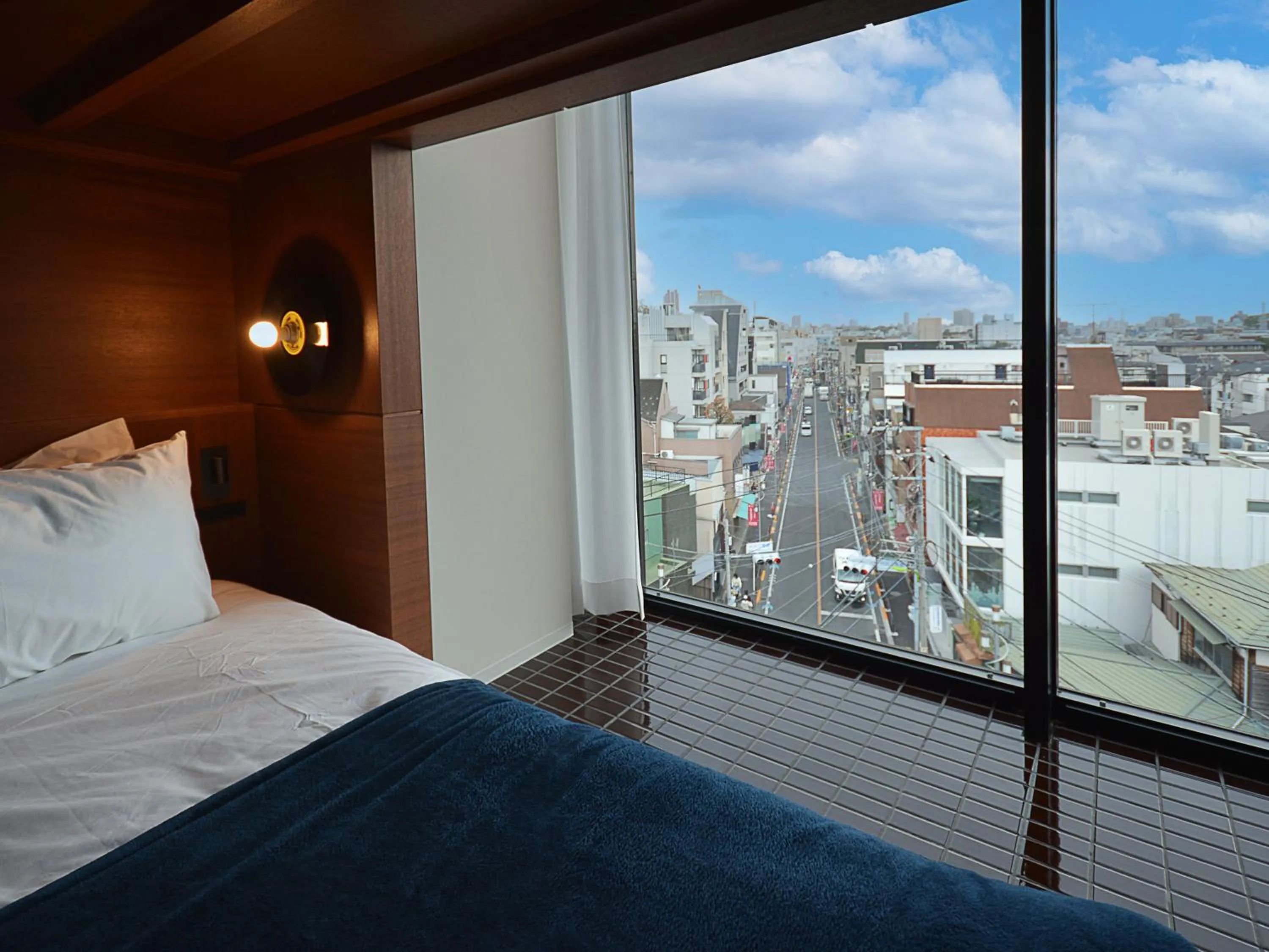 View (from property/room), Bed in illi Amu Shimokitazawa