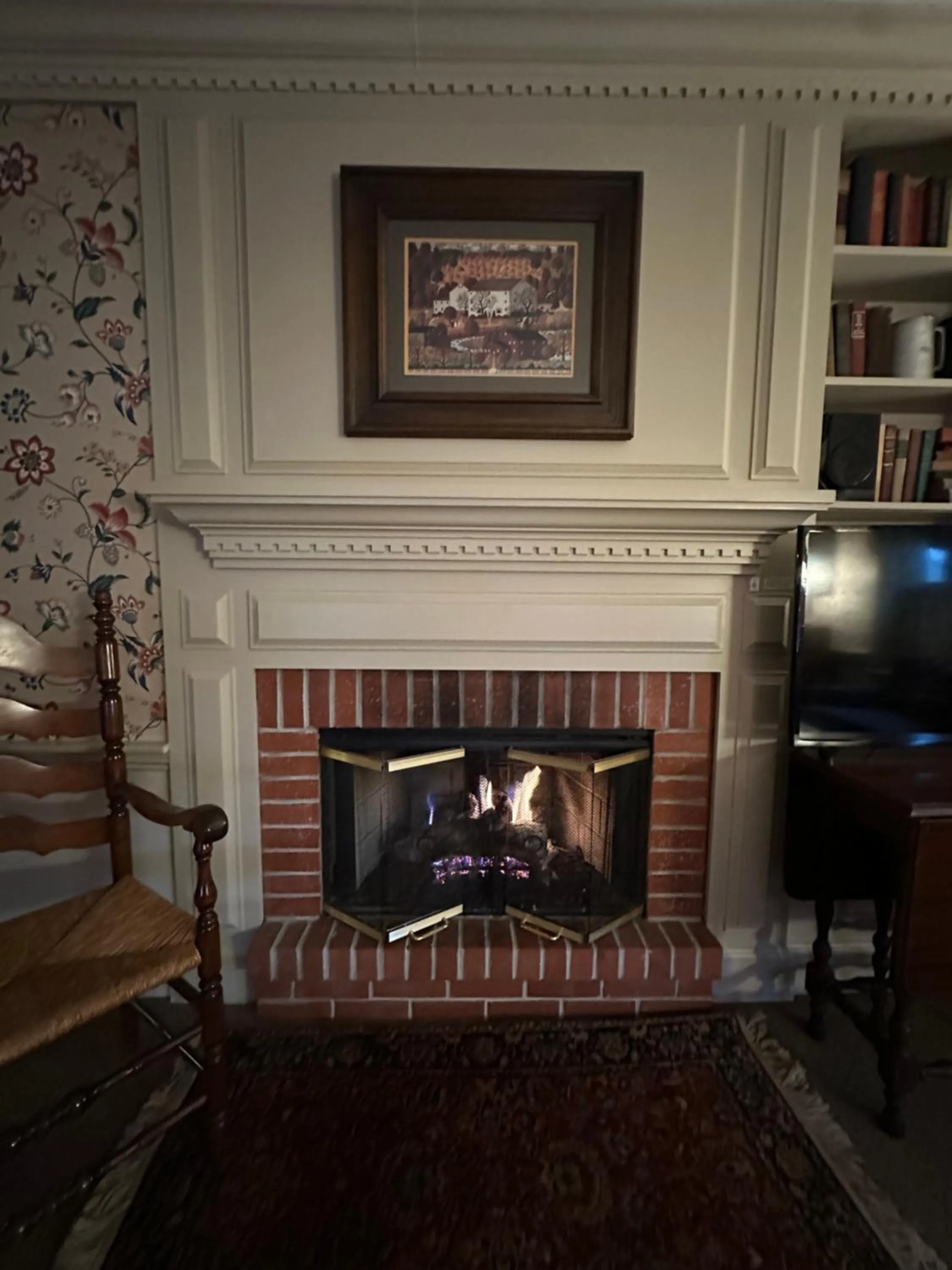 fireplace in Asa Ransom House