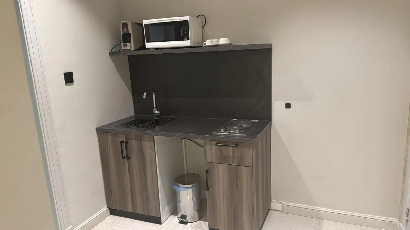 Kitchen or kitchenette in XYZ Hotel Qurtoba