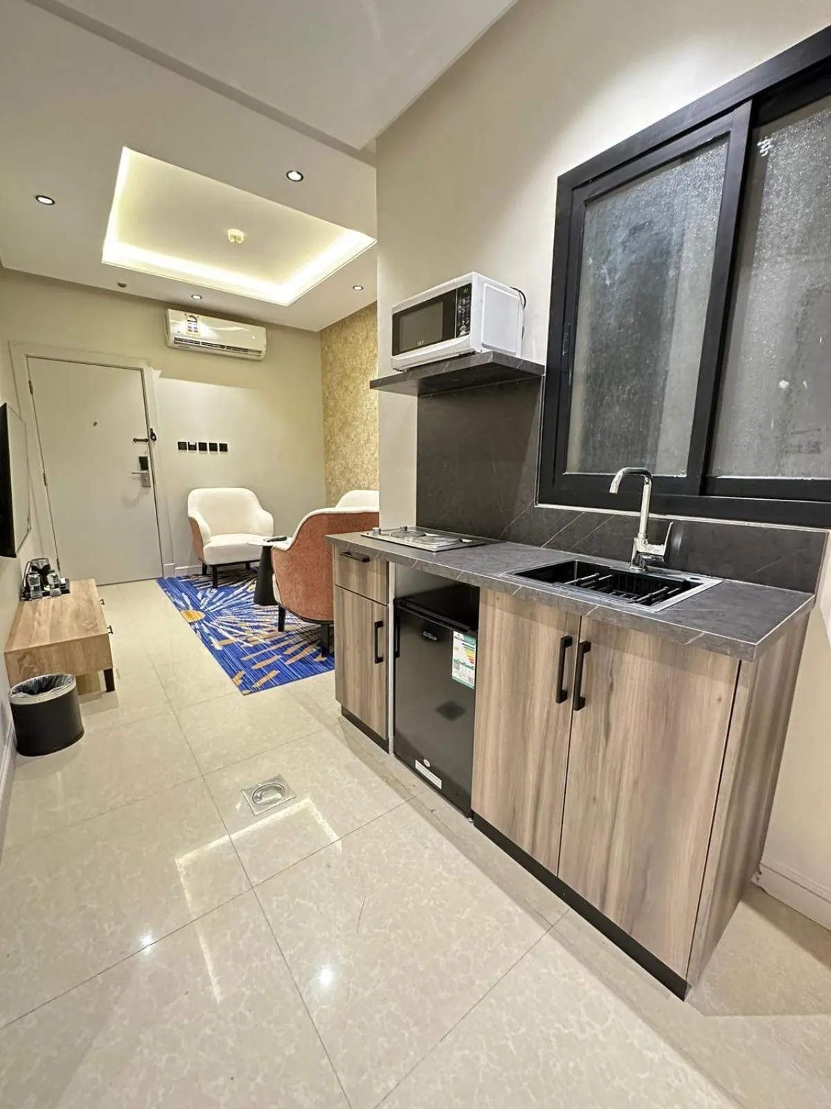 Kitchen or kitchenette in XYZ Hotel Qurtoba