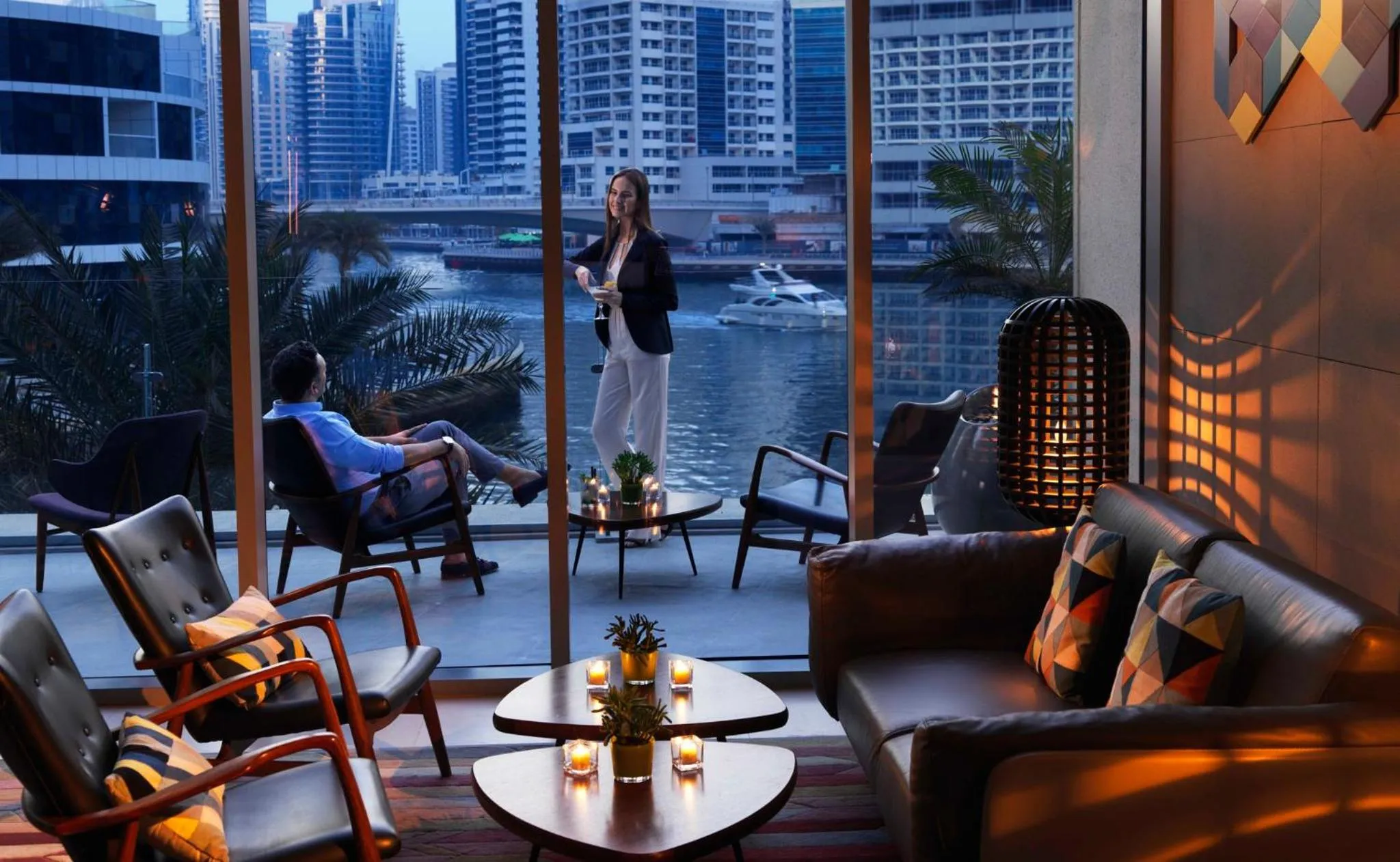 Lounge or bar in InterContinental Dubai Marina by IHG