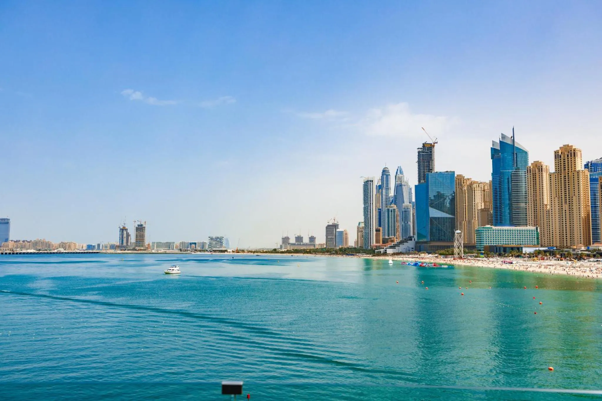 Beach in InterContinental Dubai Marina by IHG