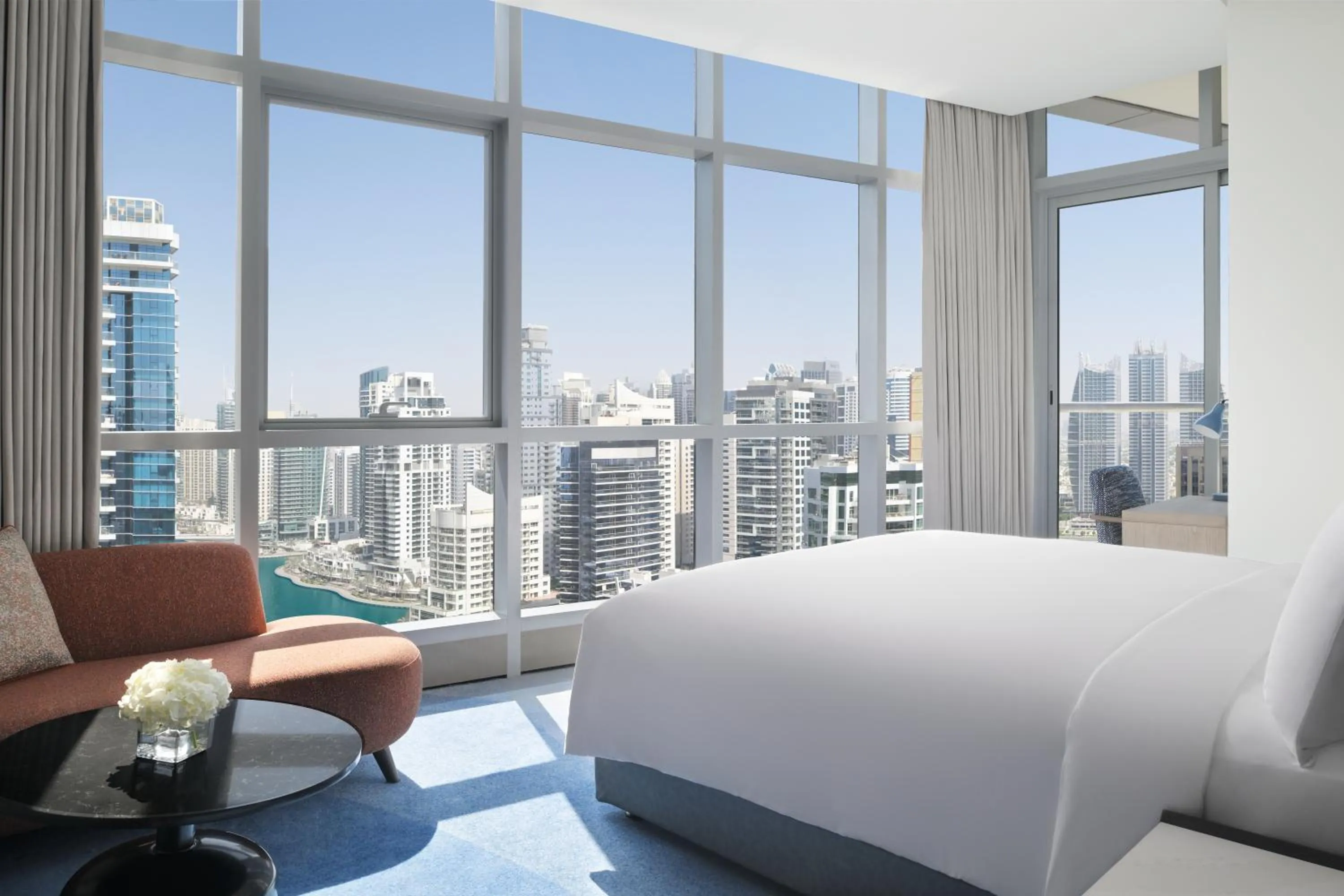 View (from property/room), Bed in InterContinental Dubai Marina by IHG